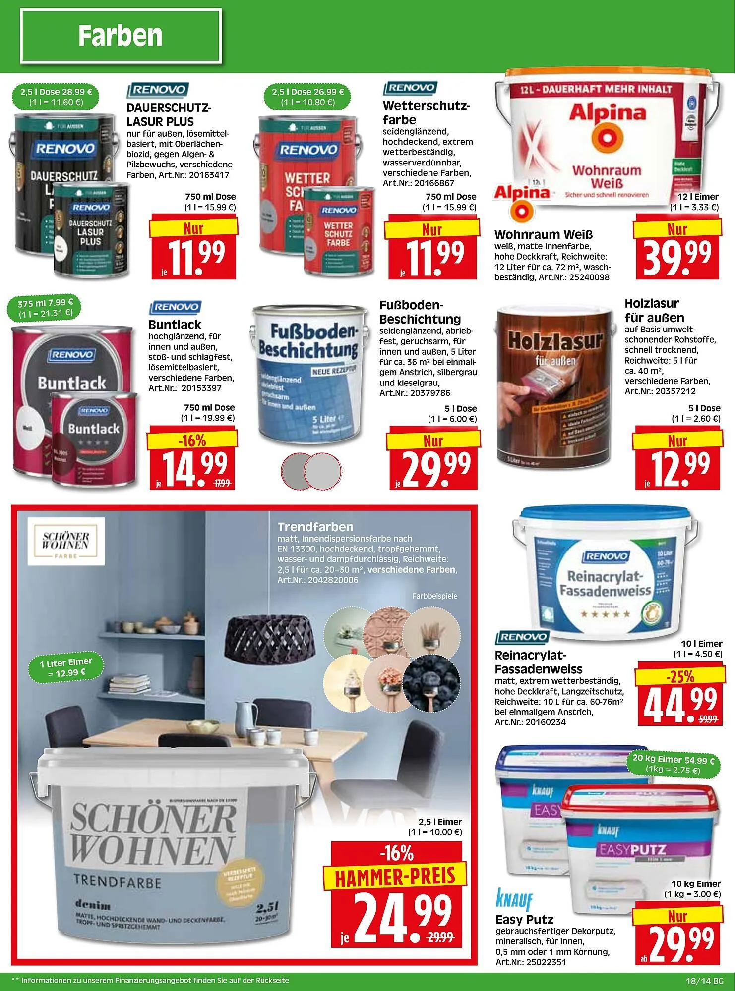 Herkules Baumarkt Prospekt von 28. April bis 3. Mai 2025 - Prospekt seite 16