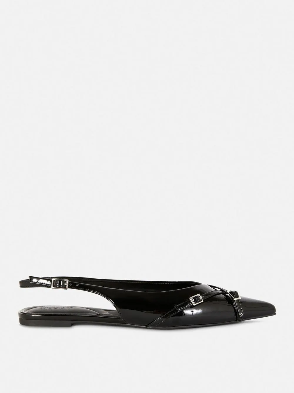 Slingbacks mit spitzer Zehenpartie und weiter Passform