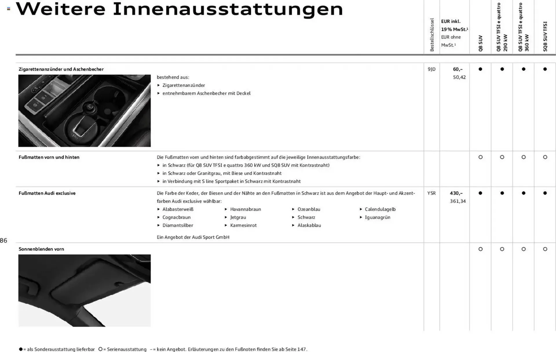 Audi Prospekt von 6. November bis 6. November 2026 - Prospekt seite 86