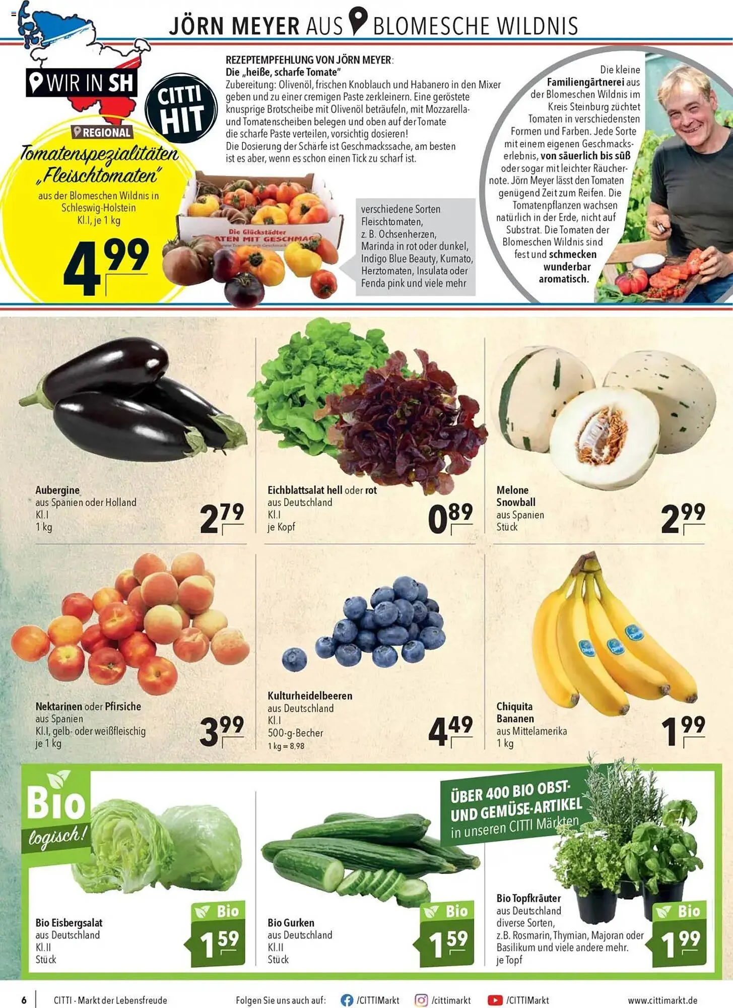 CITTI Markt Prospekt von 6. August bis 12. August 2025 - Prospekt seite 6