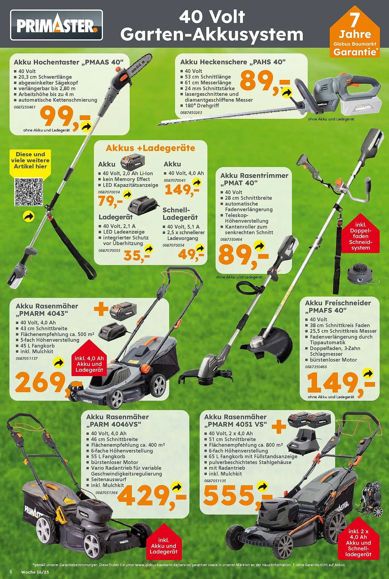 Globus Baumarkt Prospekt von 13. April bis 19. April 2025 - Prospekt seite 6