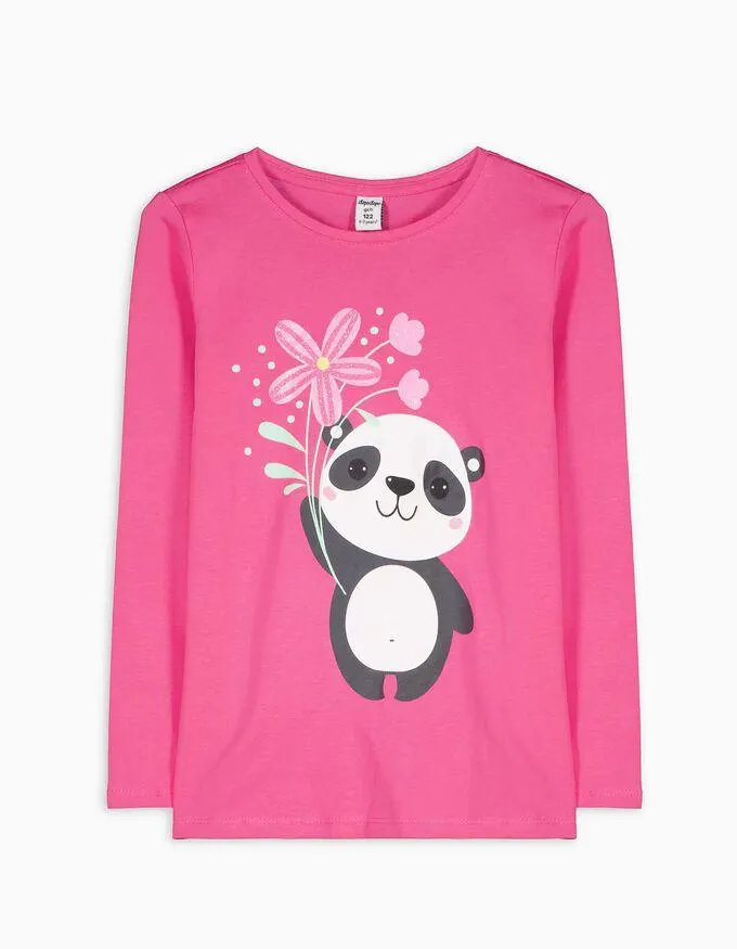 Longsleeve - Glitterprint - pink