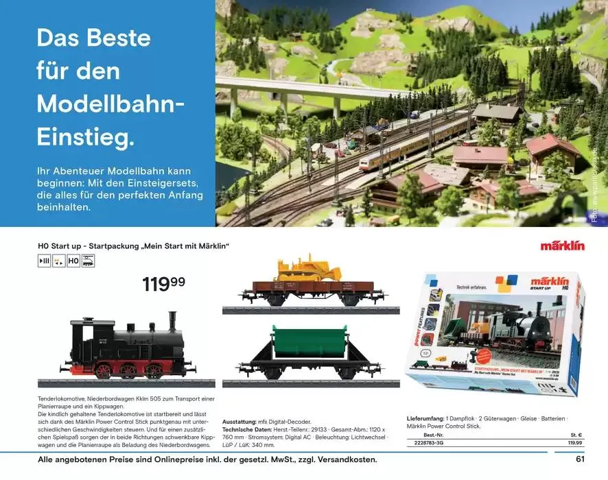Modellbahn Katalog von 29. Oktober bis 31. Dezember 2025 - Prospekt seite 63