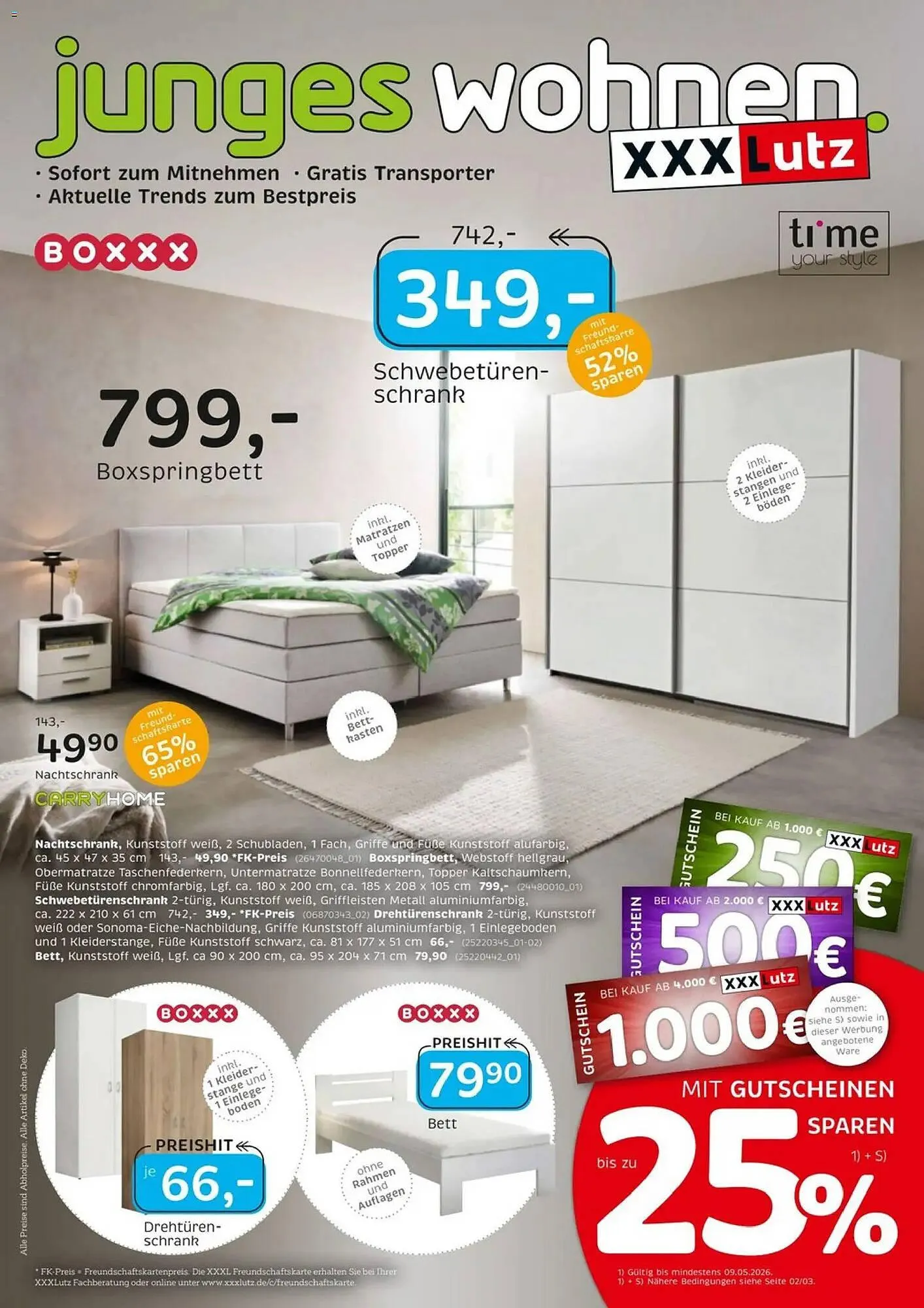 XXXLutz Prospekt von 25. April bis 9. Mai 2026 - Prospekt seite 1