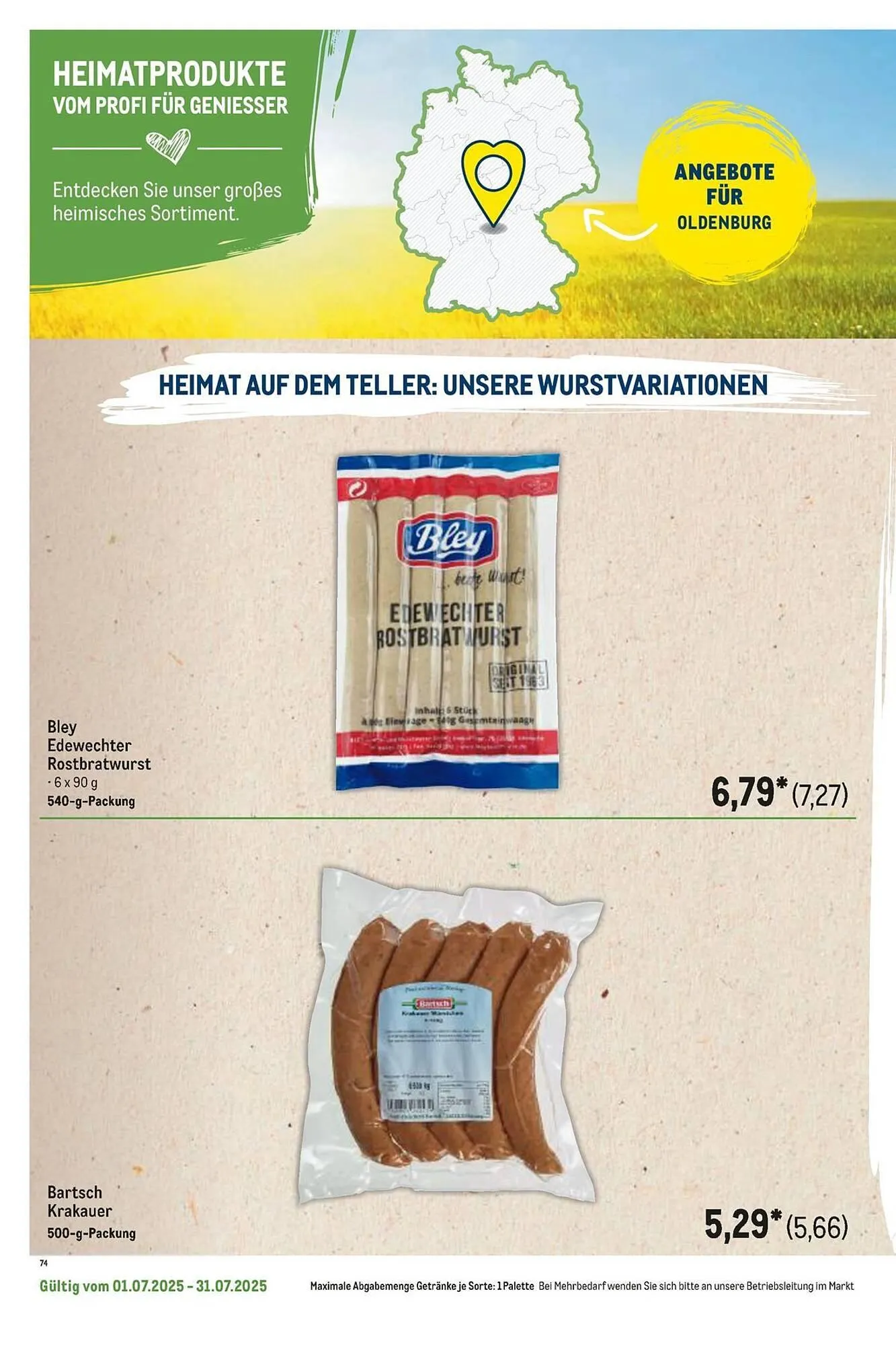 METRO Prospekt von 1. Juli bis 31. Juli 2025 - Prospekt seite 42