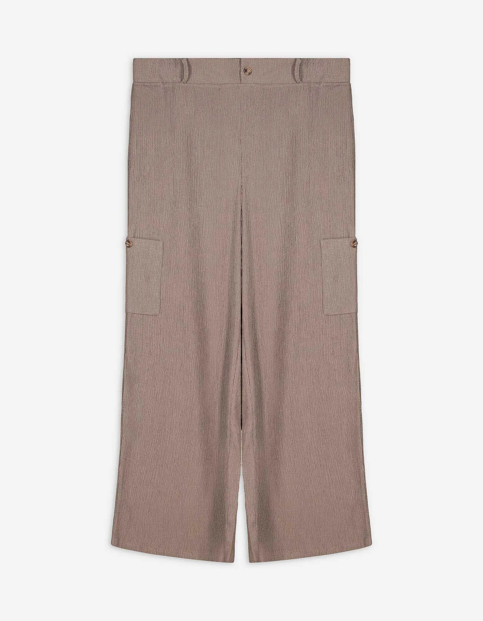 Hose - einfarbig - beige