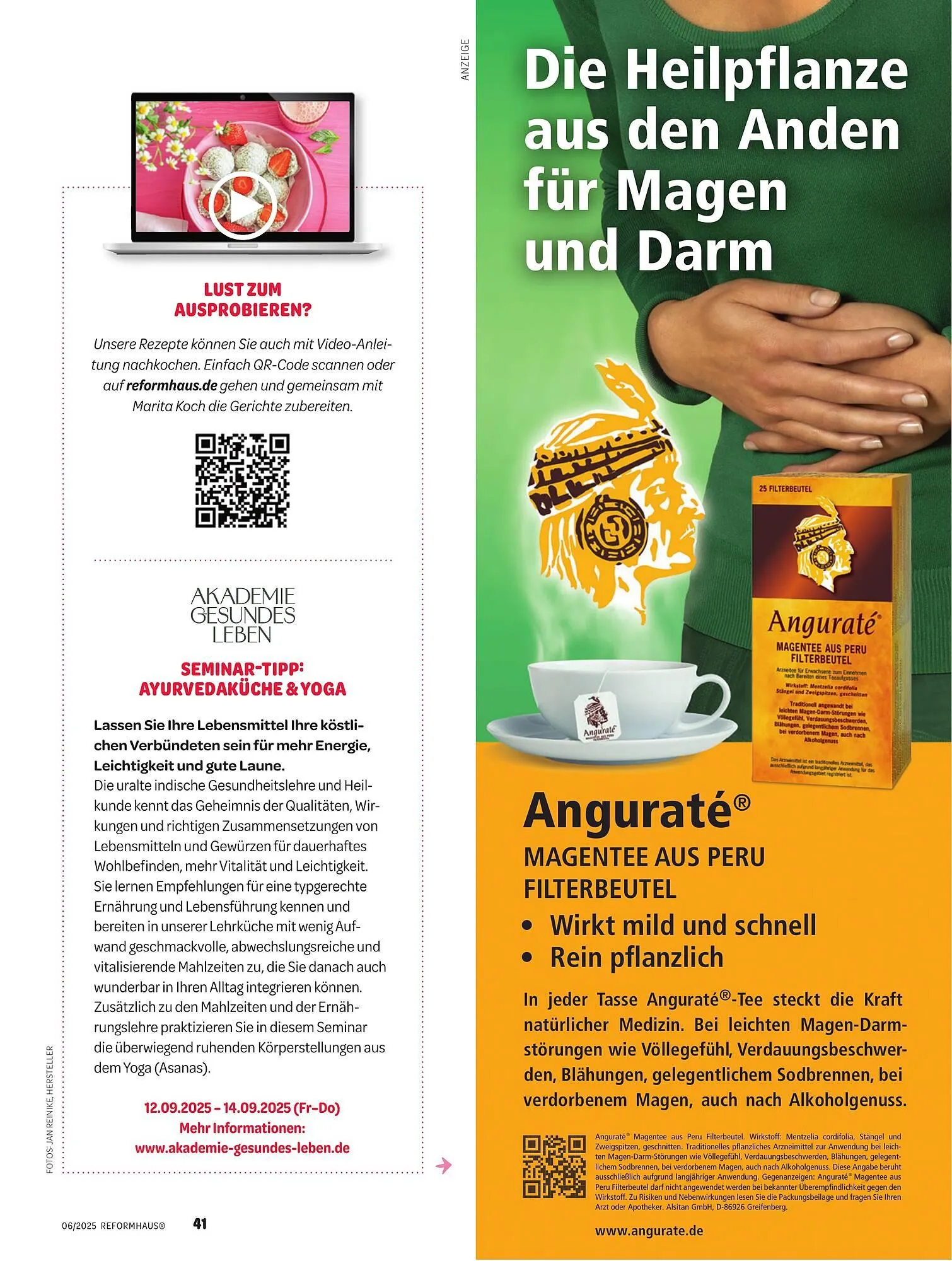 Reformhaus Prospekt von 1. Juni bis 30. Juni 2025 - Prospekt seite 41