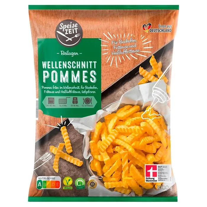 SPEISEZEIT Wellenschnittpommes 1 kg