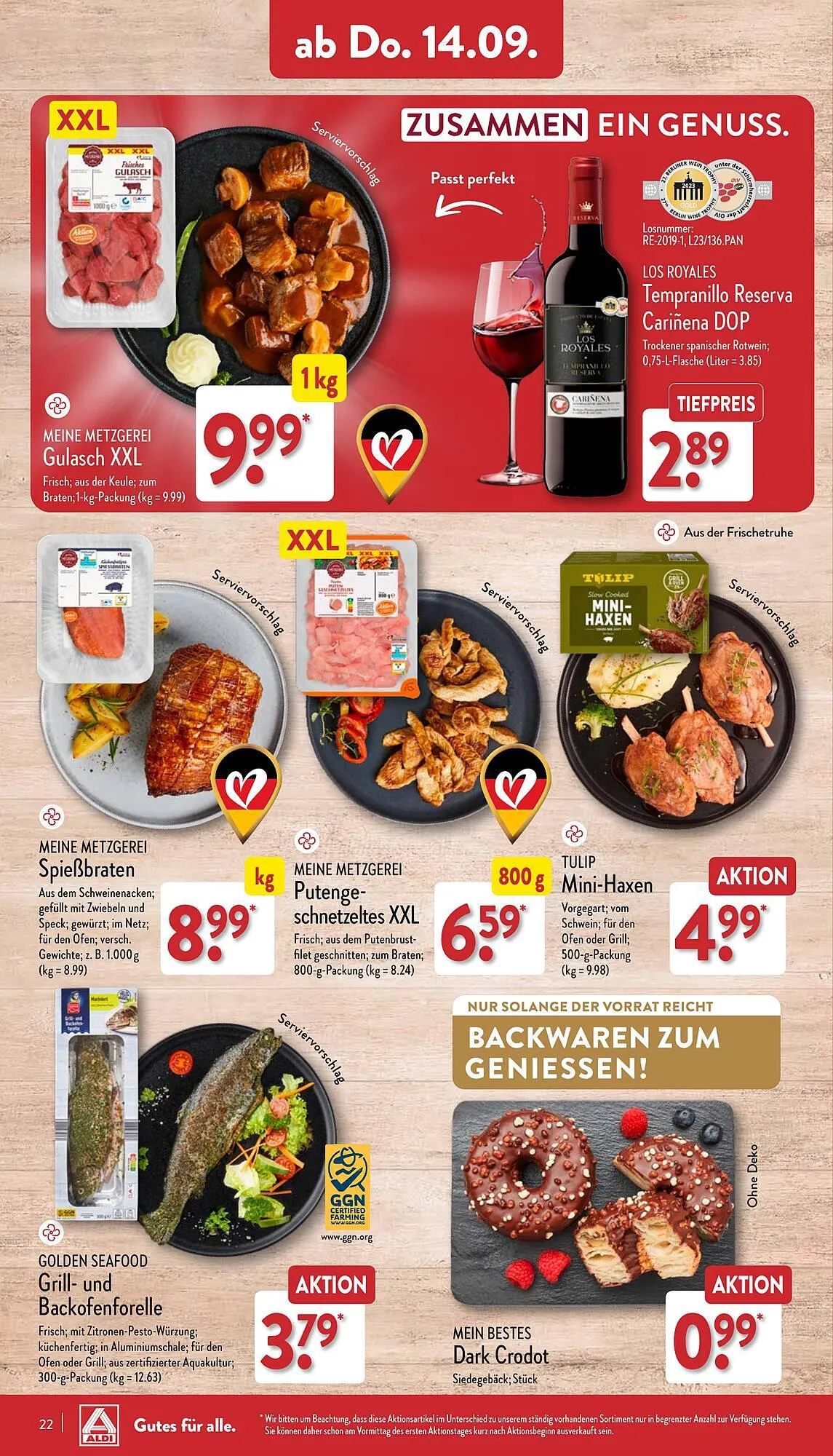 Aldi Duitsland Folder van 14 september tot 20 september 2023 - Folder pagina 22