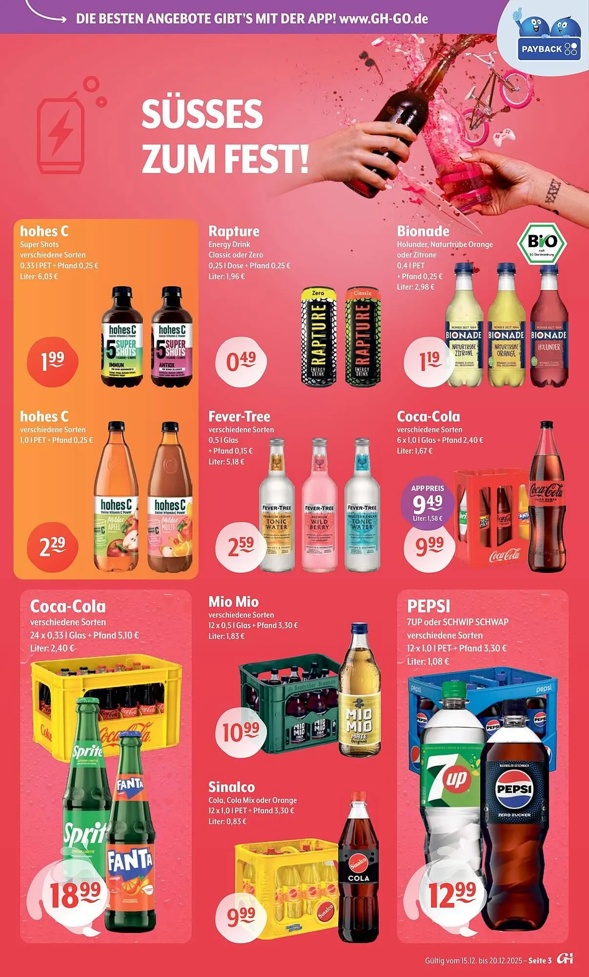 Getränke Hoffmann Prospekt von 15. Dezember bis 20. Dezember 2025 - Prospekt seite 3