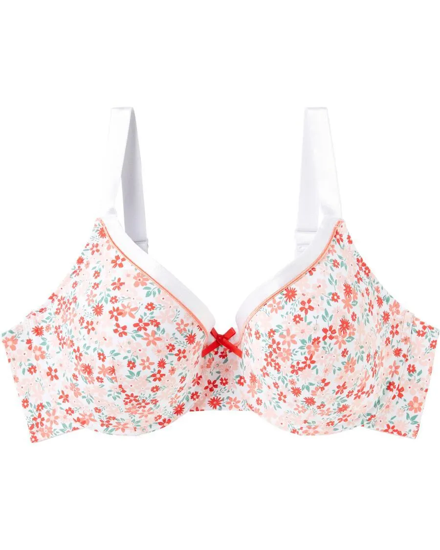 Bügel-BH mit Blumenmuster Janina curved, verstellbare Träger