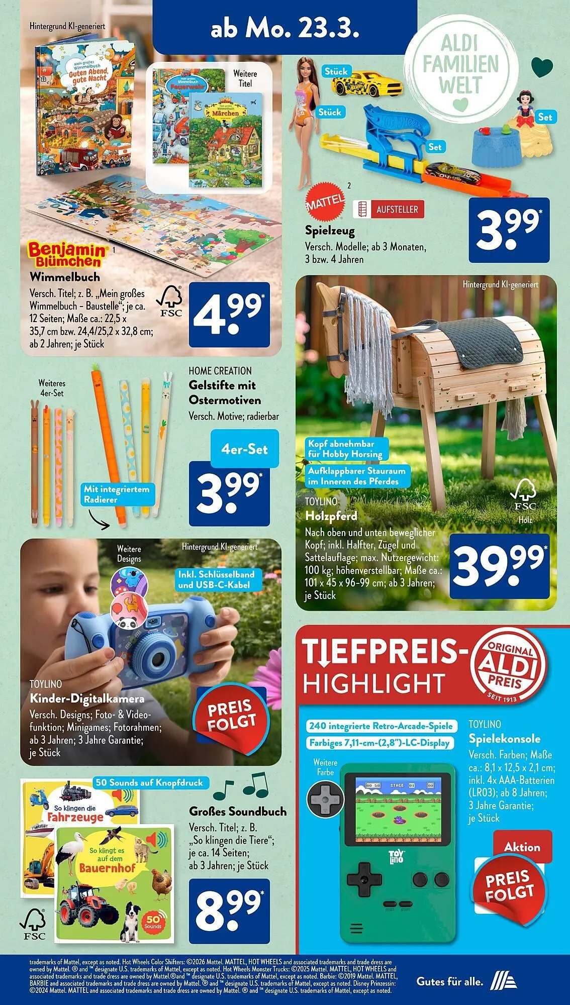 Aldi Süd Prospekt von 23. März bis 29. März 2026 - Prospekt seite 2