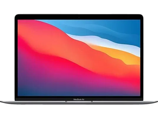 APPLE MacBook Air (2020), Notebook mit 13,3 Zoll Display, Apple M1 Prozessor, 8 GB RAM, 256 GB SSD, M1, Space Grau