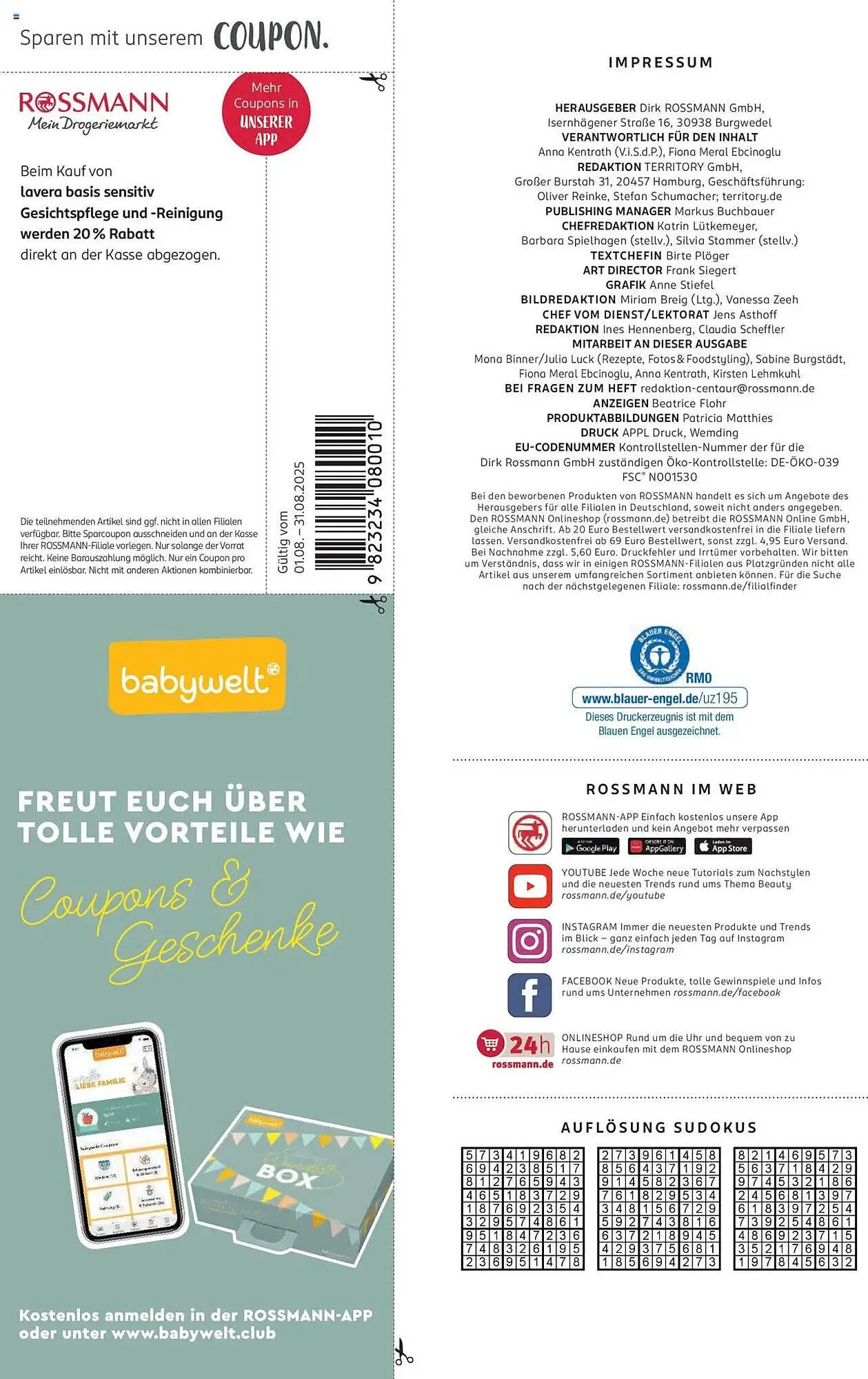 Rossmann Prospekt von 1. August bis 31. August 2025 - Prospekt seite 104