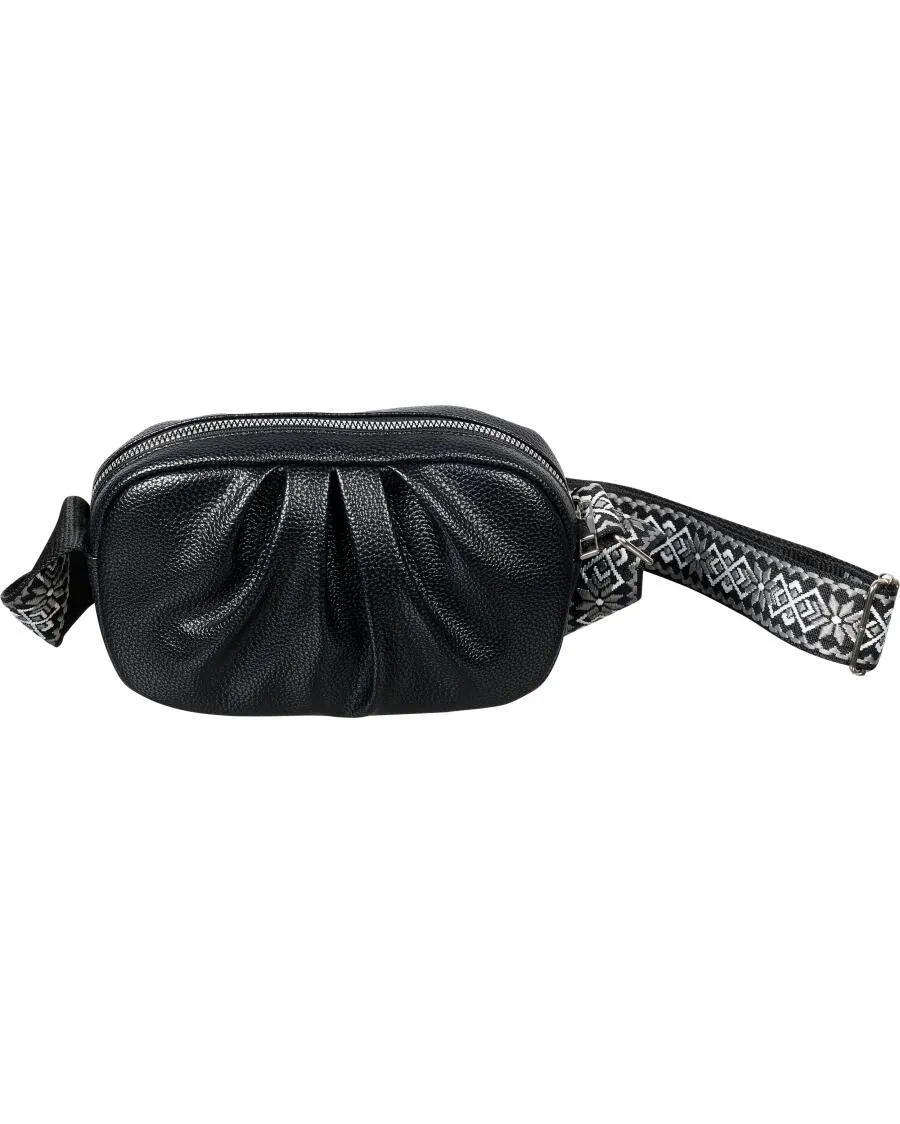 Umhängetasche mit Stickereien Janina, ca. 20 x 12 x 6 cm