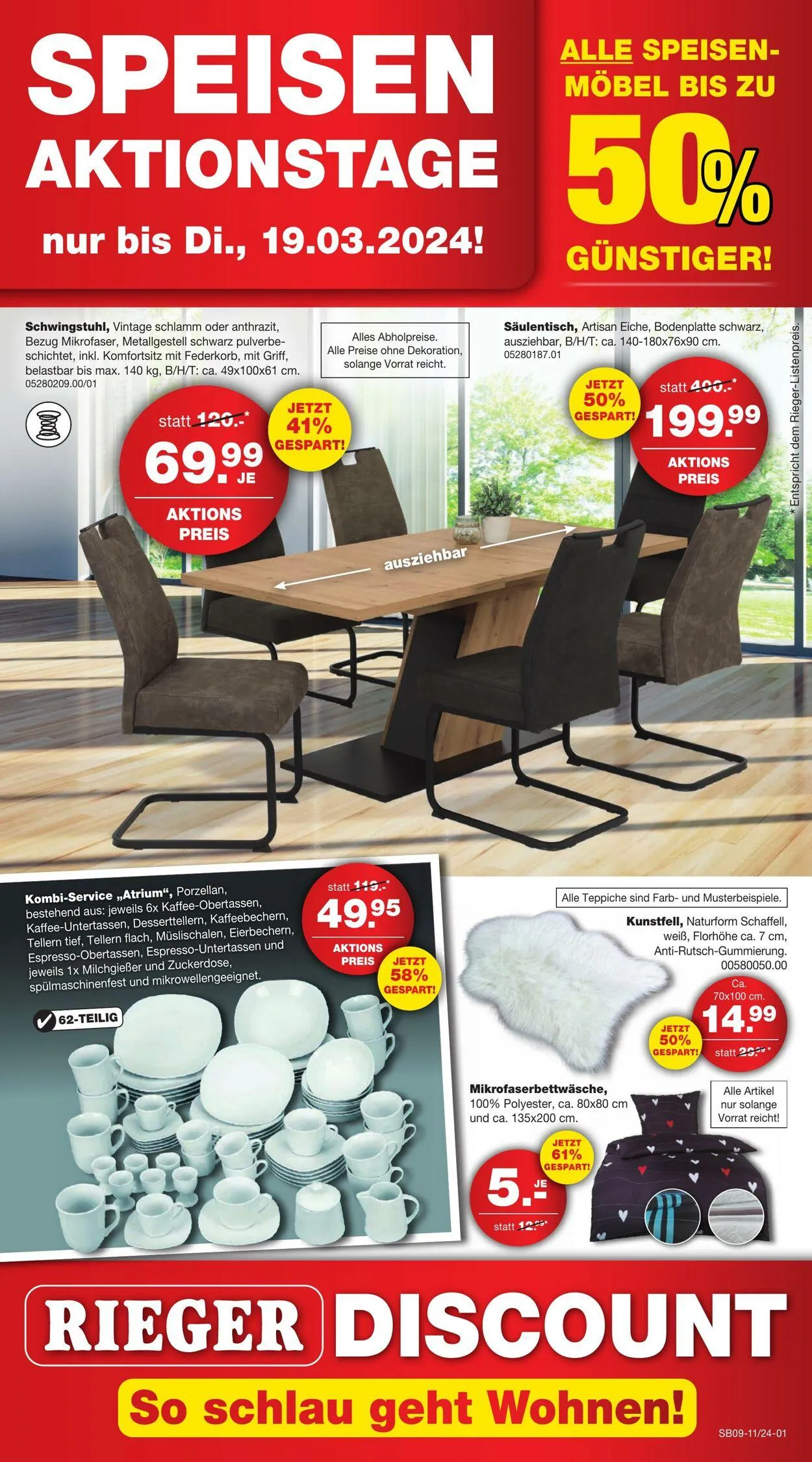 Möbel Rieger Aktueller Prospekt - 1
