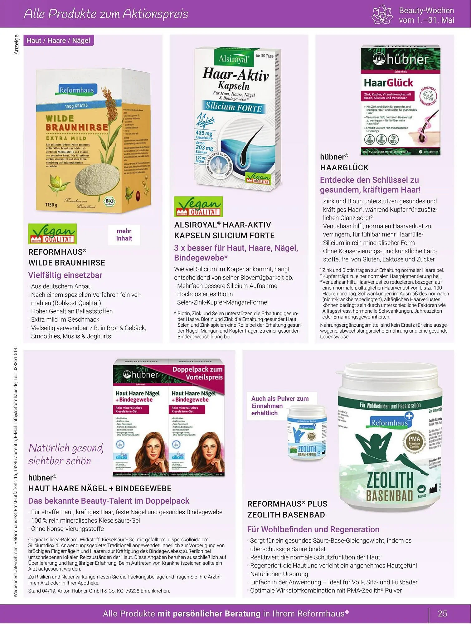 Reformhaus Prospekt von 1. Mai bis 31. Mai 2025 - Prospekt seite 25