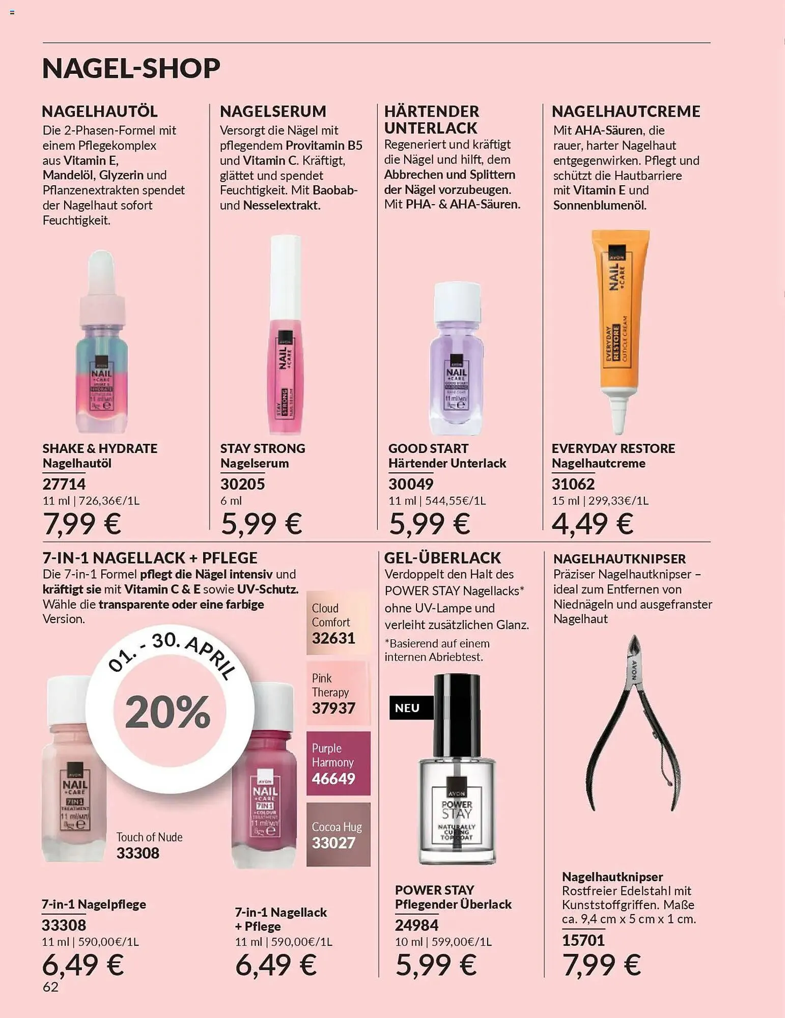 Avon Prospekt von 1. April bis 30. April 2026 - Prospekt seite 64