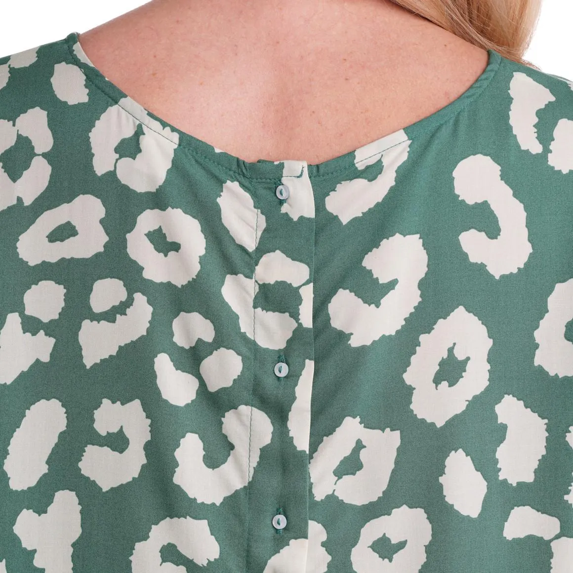 Damen Bluse mit Knopfleiste hinten