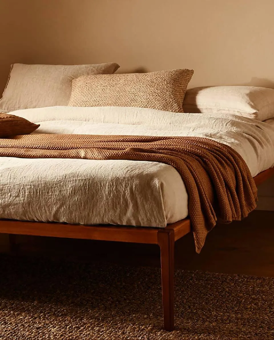 WOODEN BED FRAME