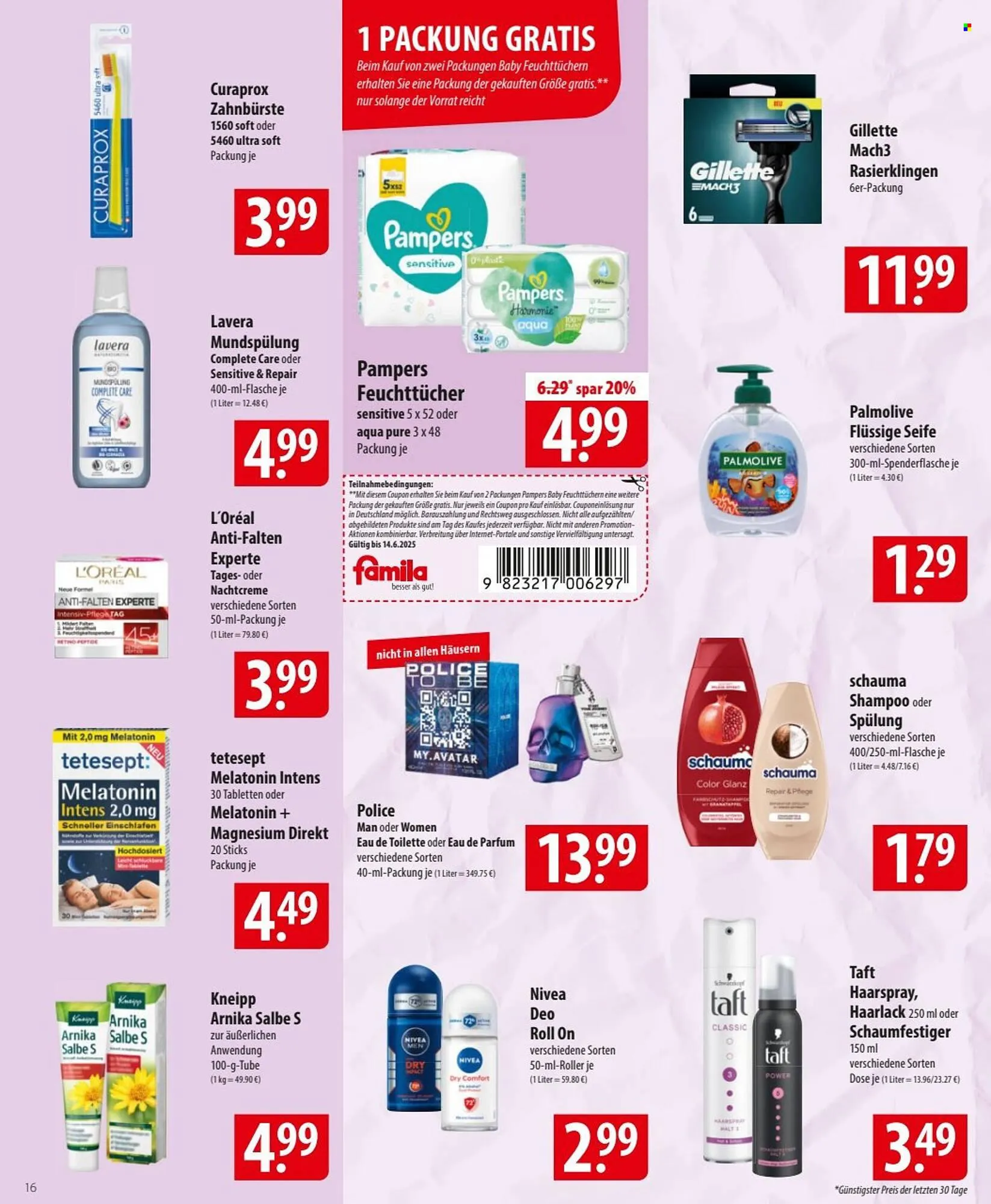 Famila Nord Ost Prospekt von 10. Juni bis 14. Juni 2025 - Prospekt seite 16