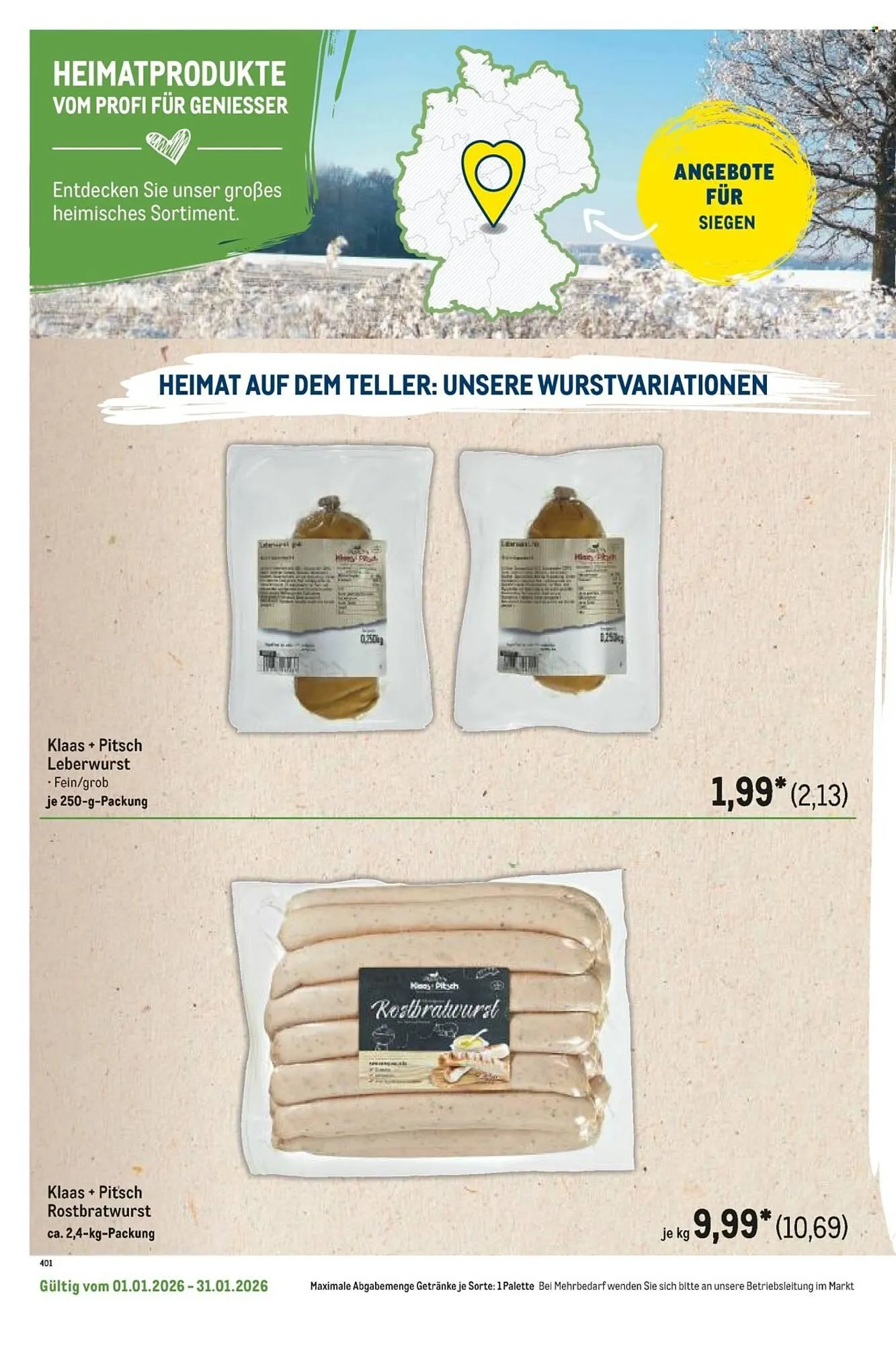 METRO Prospekt von 1. Januar bis 31. Januar 2026 - Prospekt seite 8