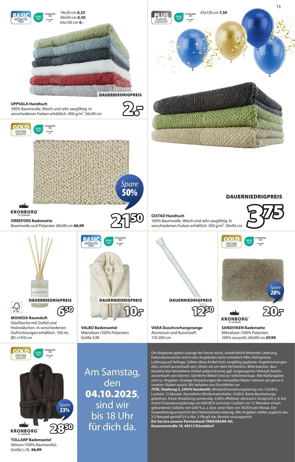 JYSK von 29. September bis 6. Oktober 2025 - Prospekt seite 16