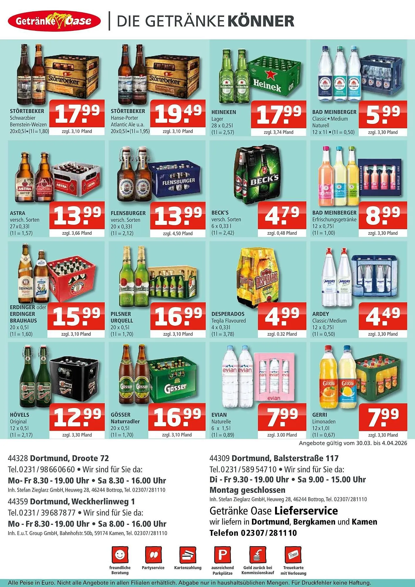 Getränke Oase Prospekt von 30. März bis 4. April 2026 - Prospekt seite 2