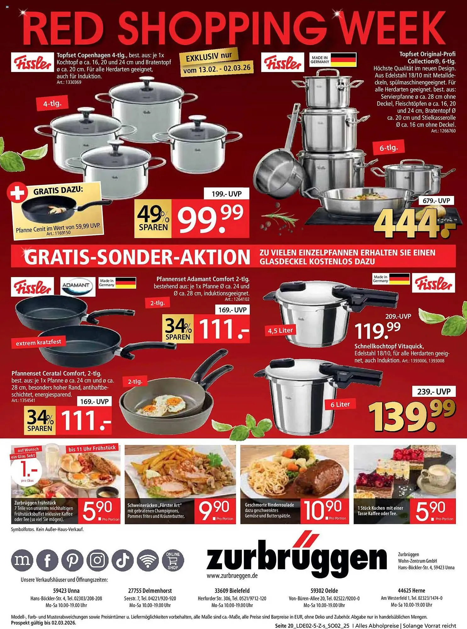 Zurbrüggen Prospekt von 13. Februar bis 2. März 2026 - Prospekt seite 20