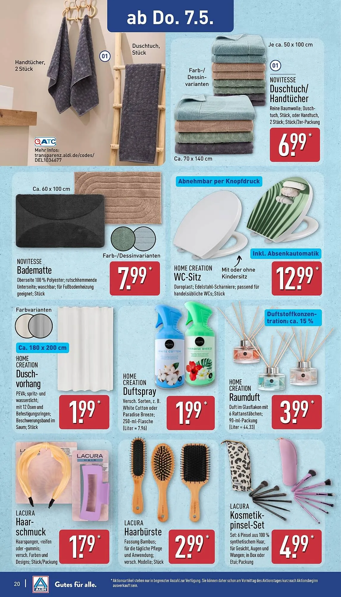 Aldi Nord Prospekt von 4. Mai bis 9. Mai 2026 - Prospekt seite 20