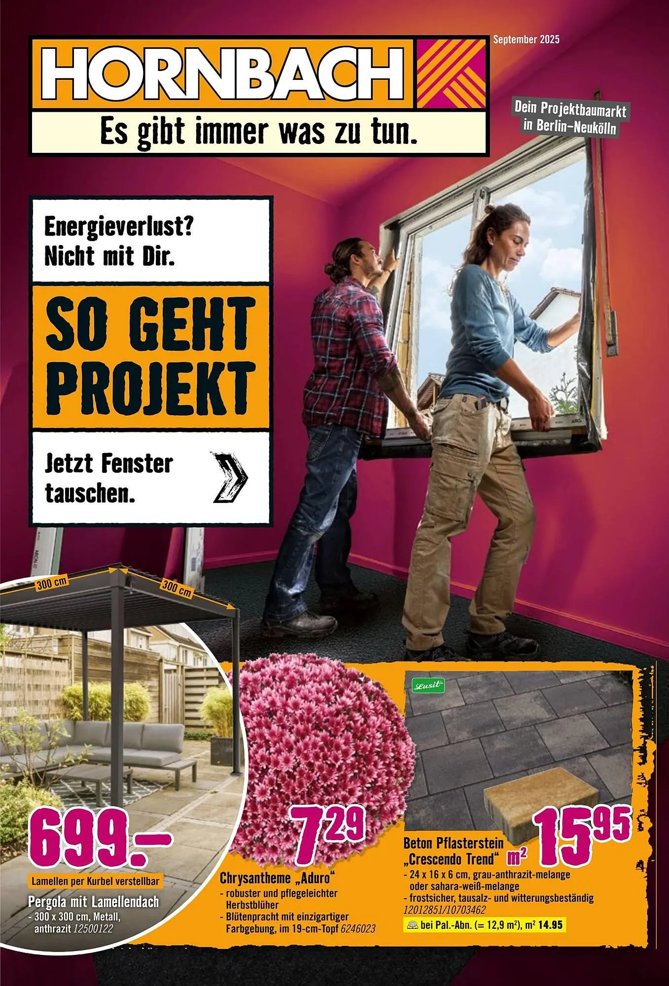 Hornbach Prospekt von 3. September bis 1. Oktober 2025 - Prospekt seite 1