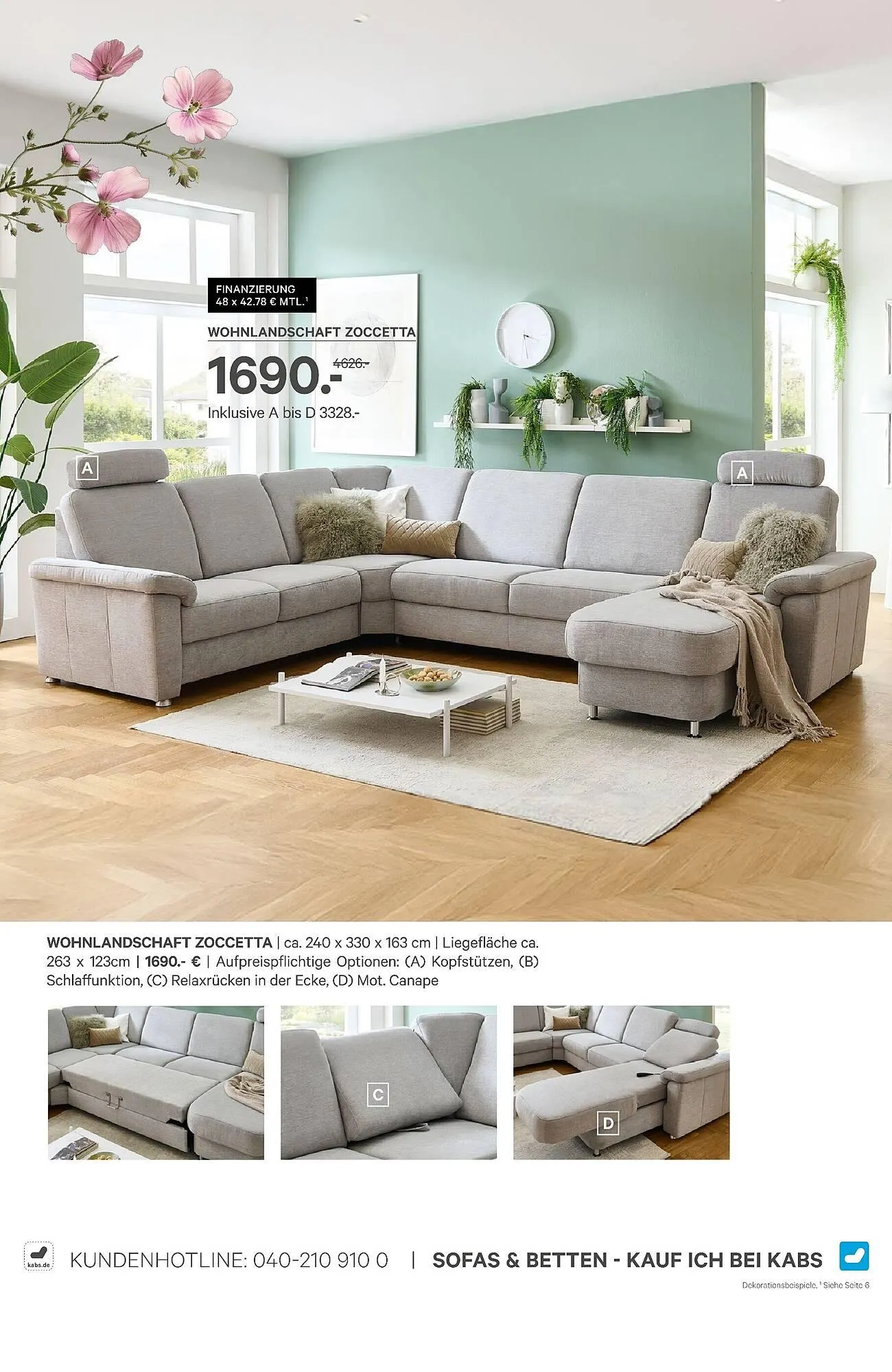 Kabs Polsterwelt Prospekt von 26. März bis 29. April 2026 - Prospekt seite 44