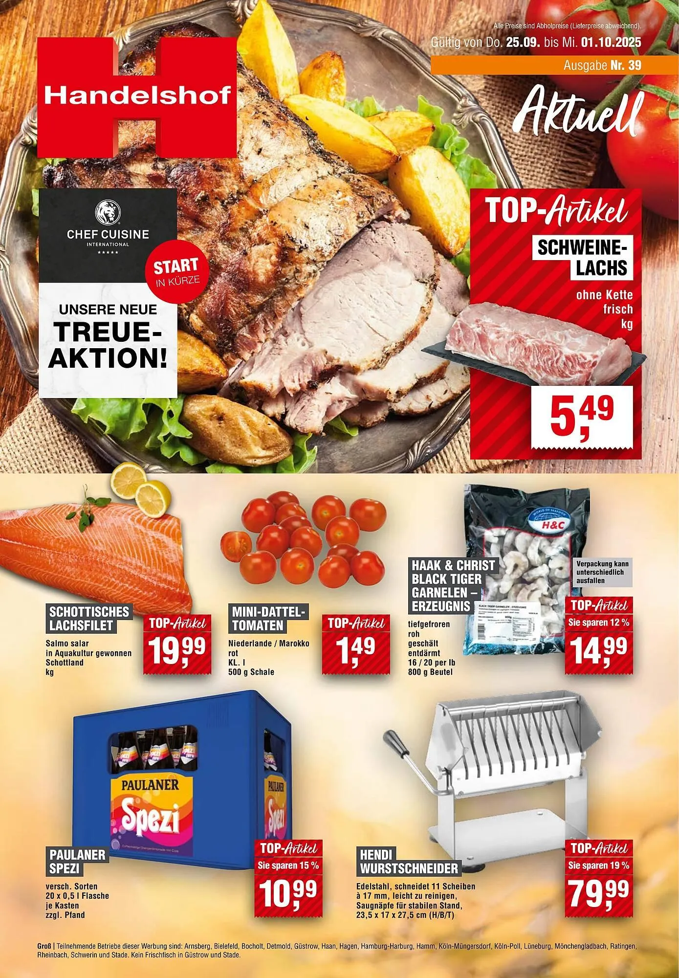 Handelshof Prospekt von 25. September bis 1. Oktober 2025 - Prospekt seite 1