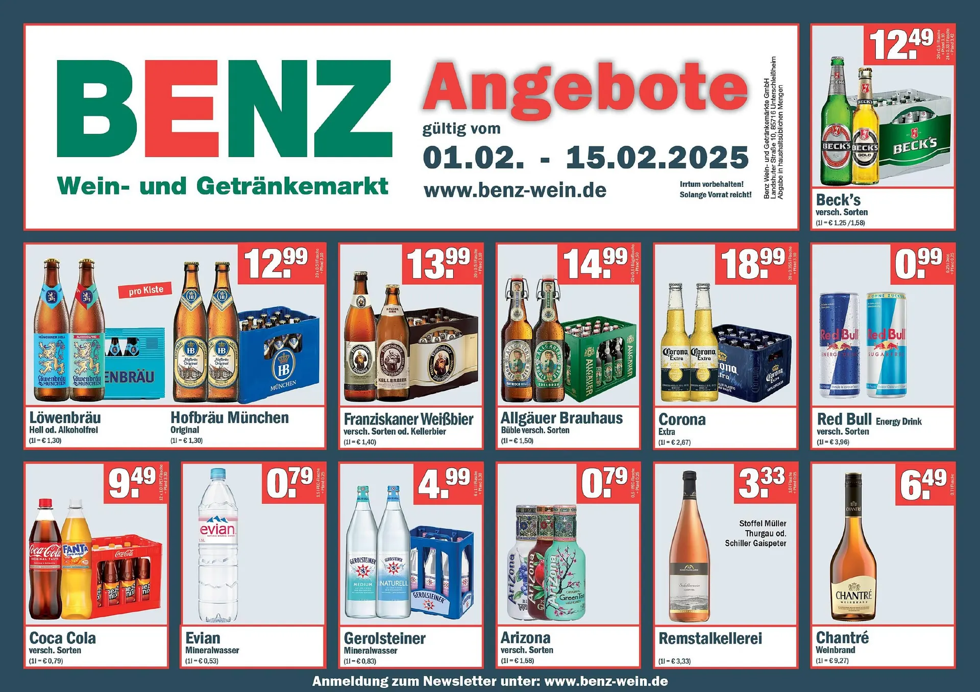 Benz Getränke Prospekt - 1