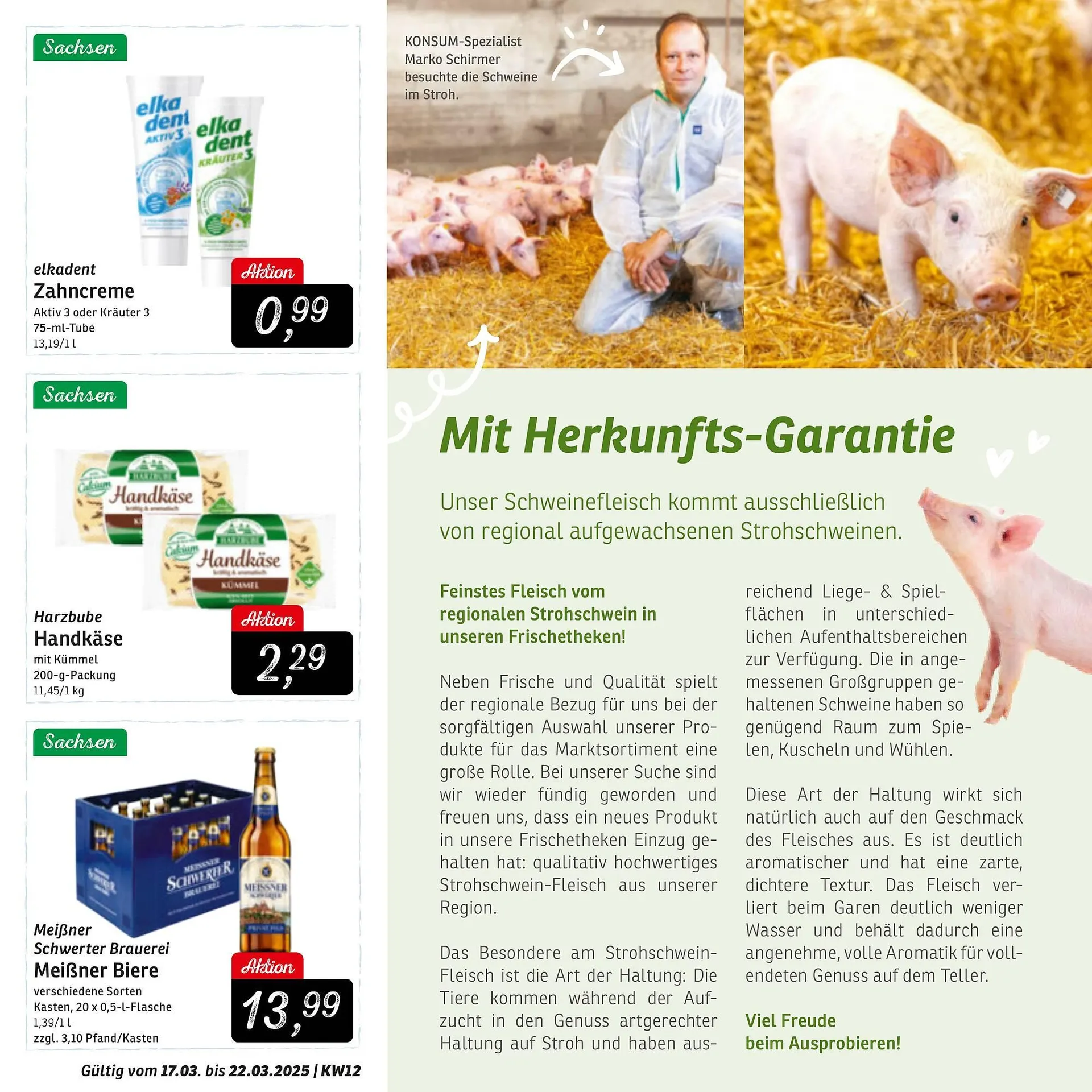 KONSUM Prospekt von 17. März bis 22. März 2025 - Prospekt seite 11
