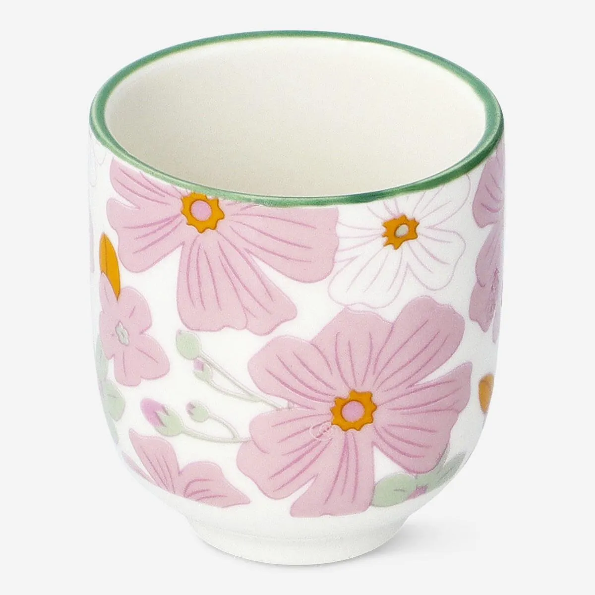 Egg cup with flowers
