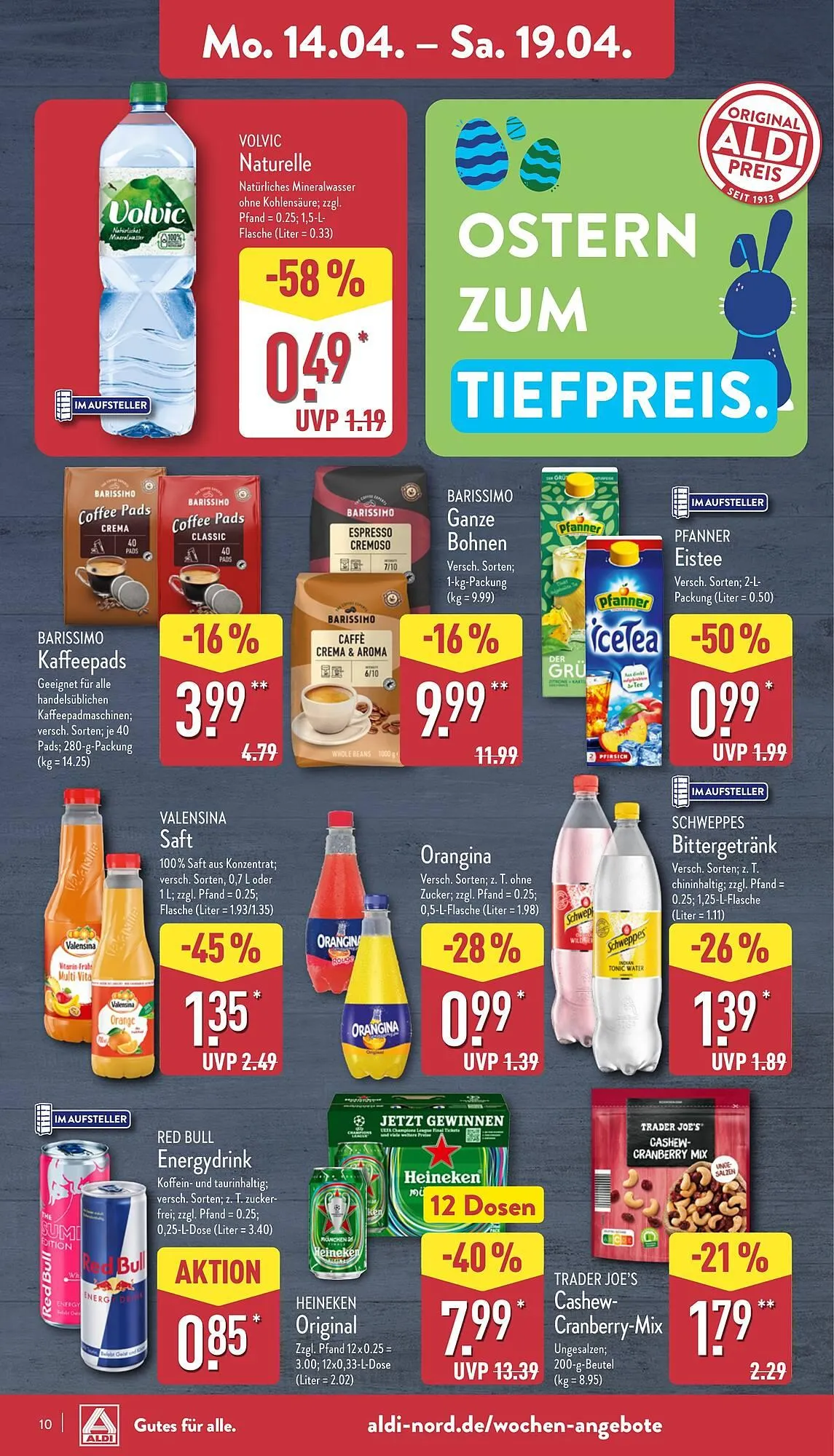 Aldi Nord Prospekt von 14. April bis 19. April 2025 - Prospekt seite 10