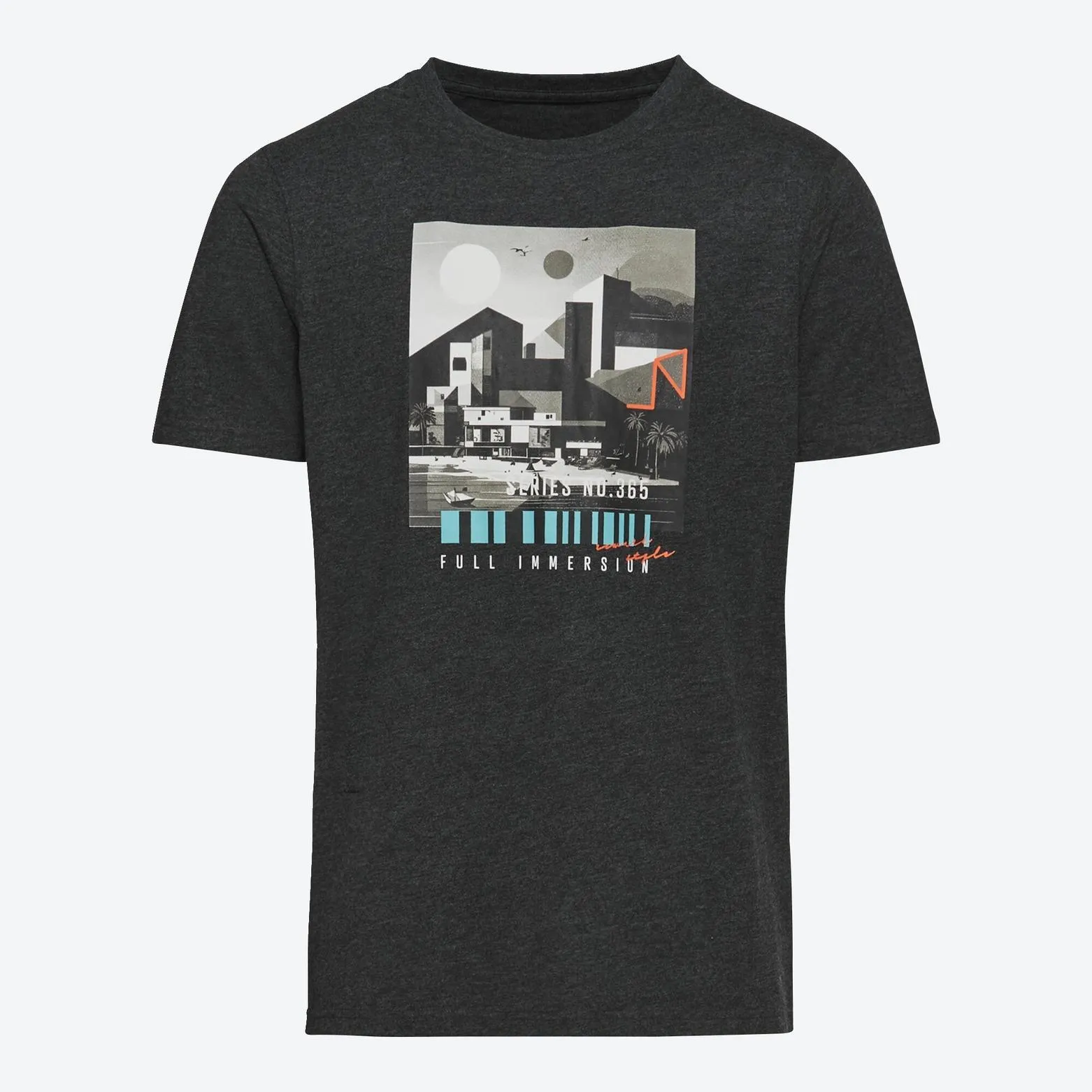 Herren-T-Shirt mit Brustprint