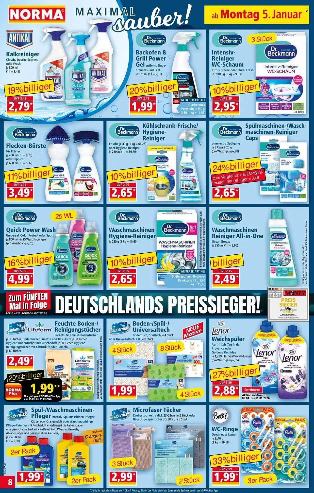 Norma Prospekt von 5. Januar bis 11. Januar 2026 - Prospekt seite 8