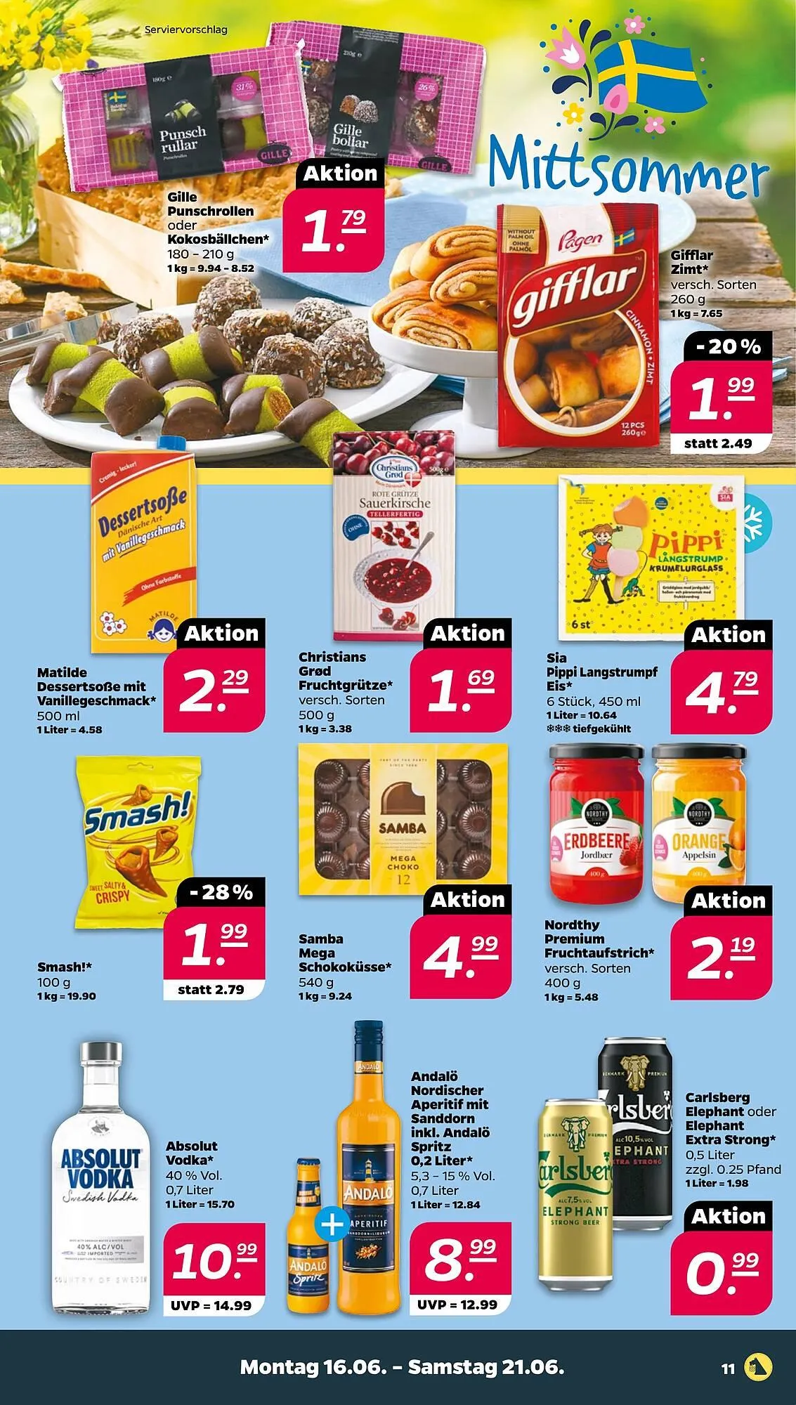 NETTO Prospekt von 16. Juni bis 21. Juni 2025 - Prospekt seite 11