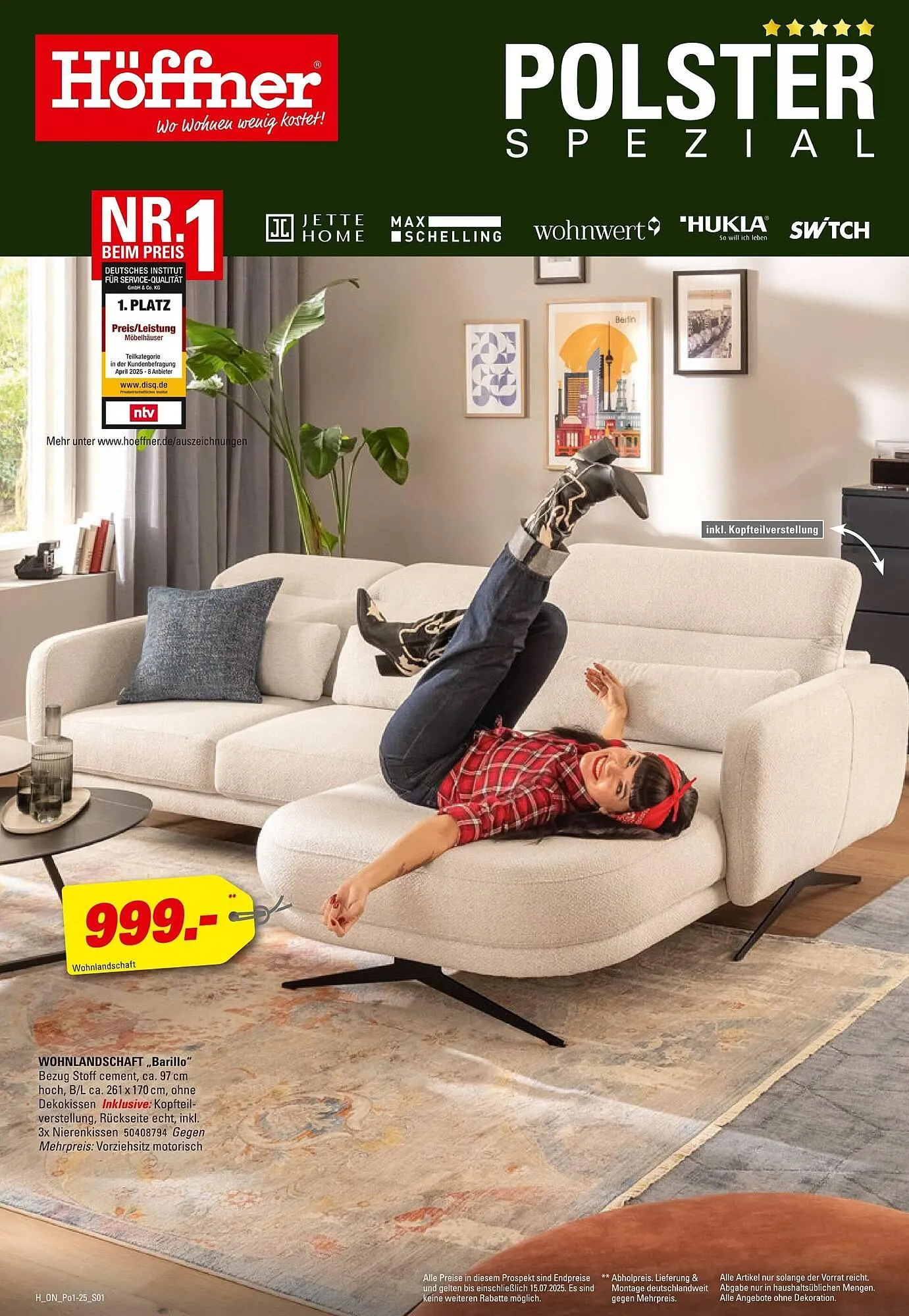 Höffner Prospekt von 4. Juni bis 15. Juli 2025 - Prospekt seite 1