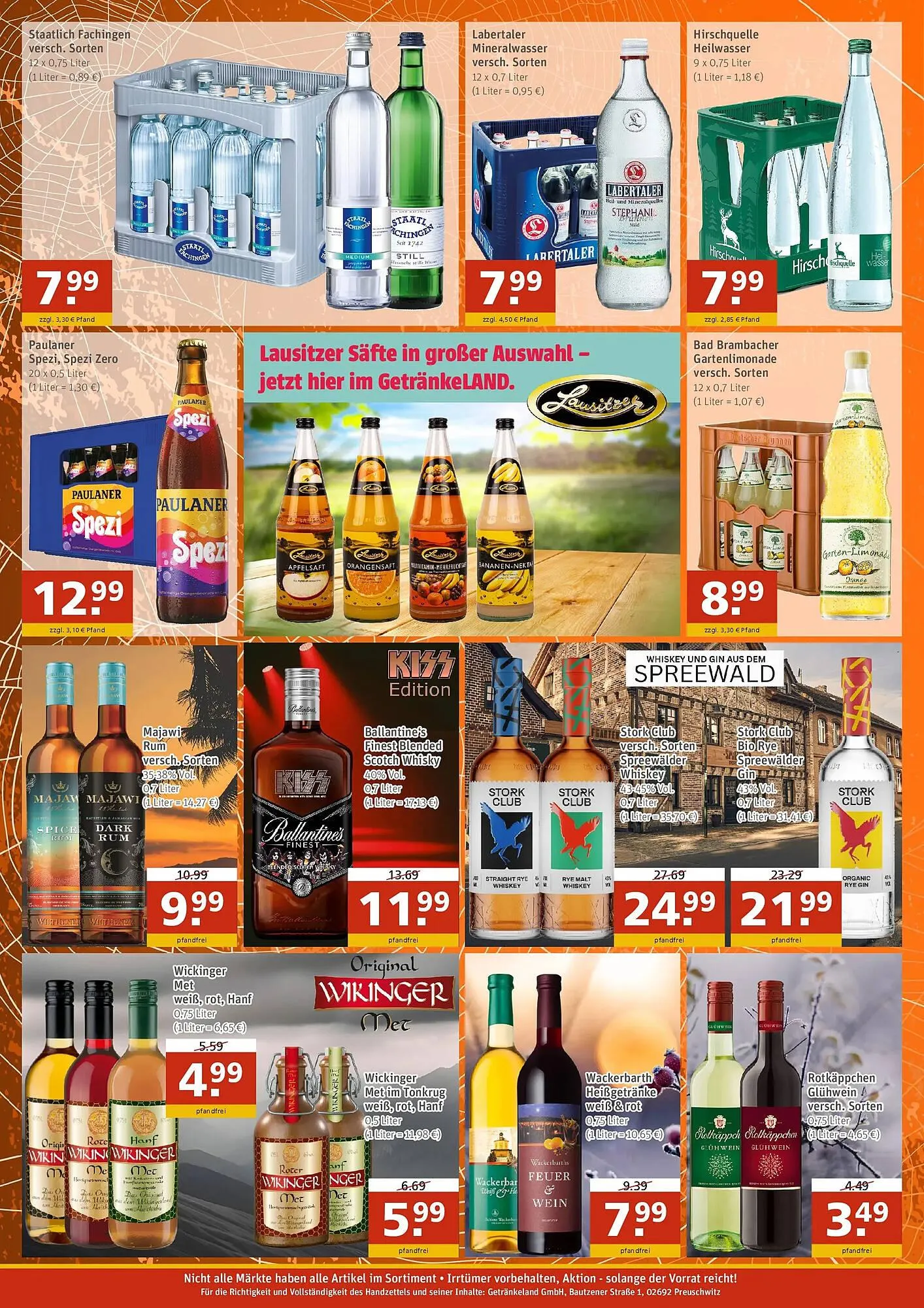 Getränkeland Prospekt von 26. Oktober bis 8. November 2025 - Prospekt seite 4