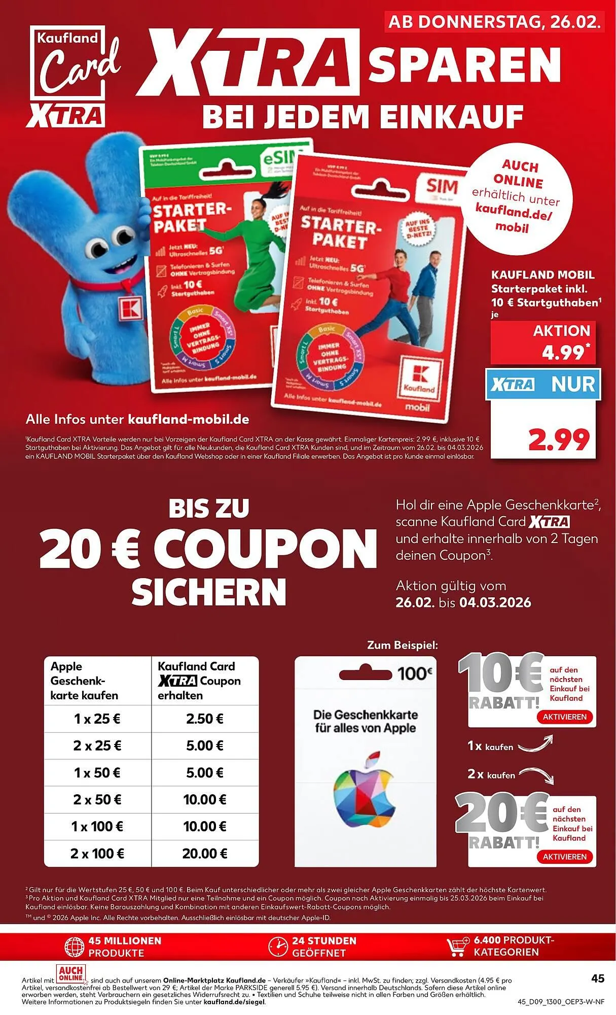 Kaufland Prospekt von 25. Februar bis 3. März 2026 - Prospekt seite 45