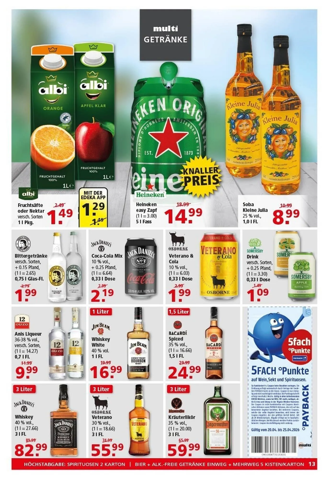 Multi Markt Prospekt von 20. April bis 25. April 2026 - Prospekt seite 13