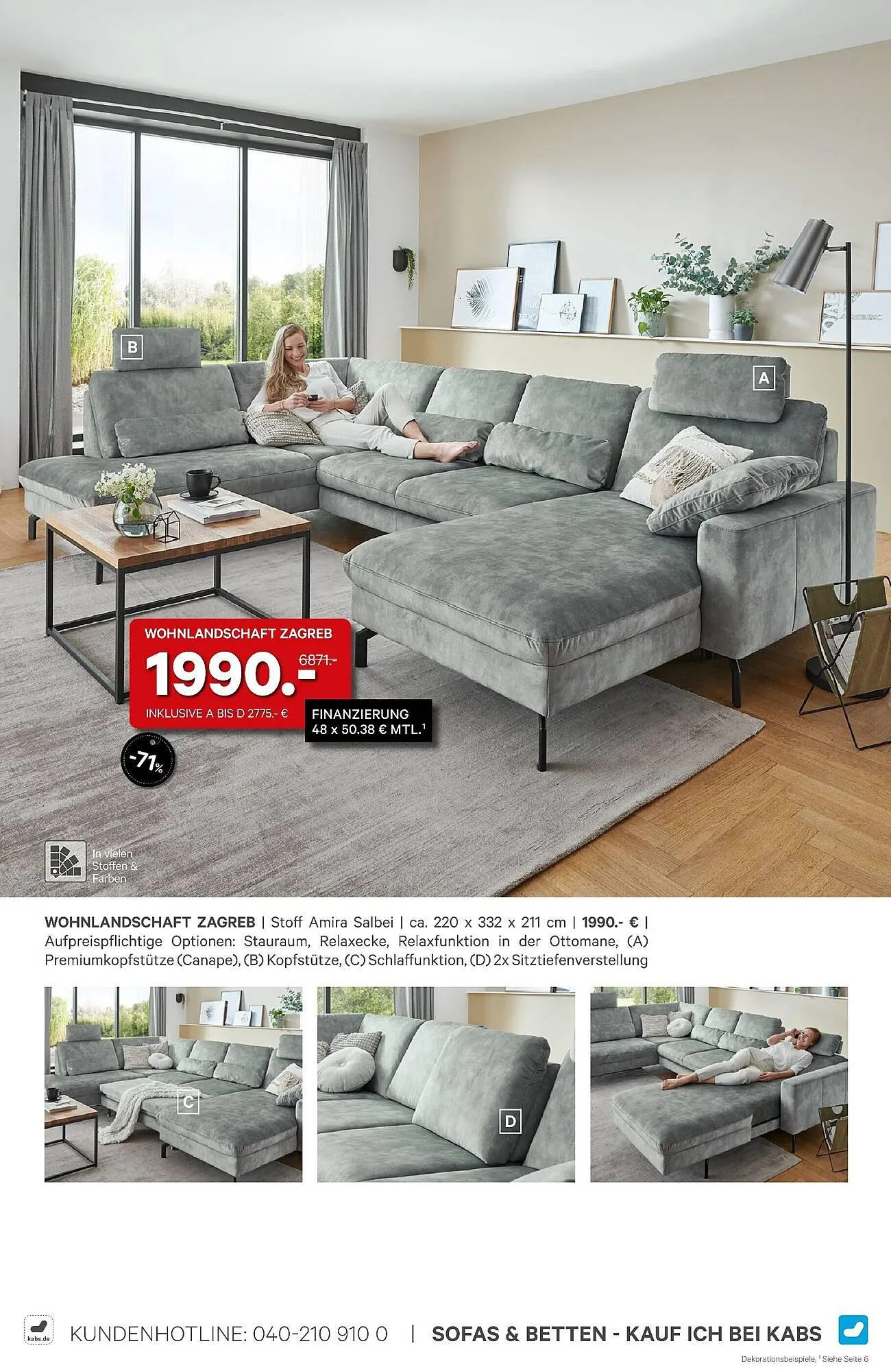 Kabs Polsterwelt Prospekt von 27. Februar bis 25. März 2026 - Prospekt seite 27