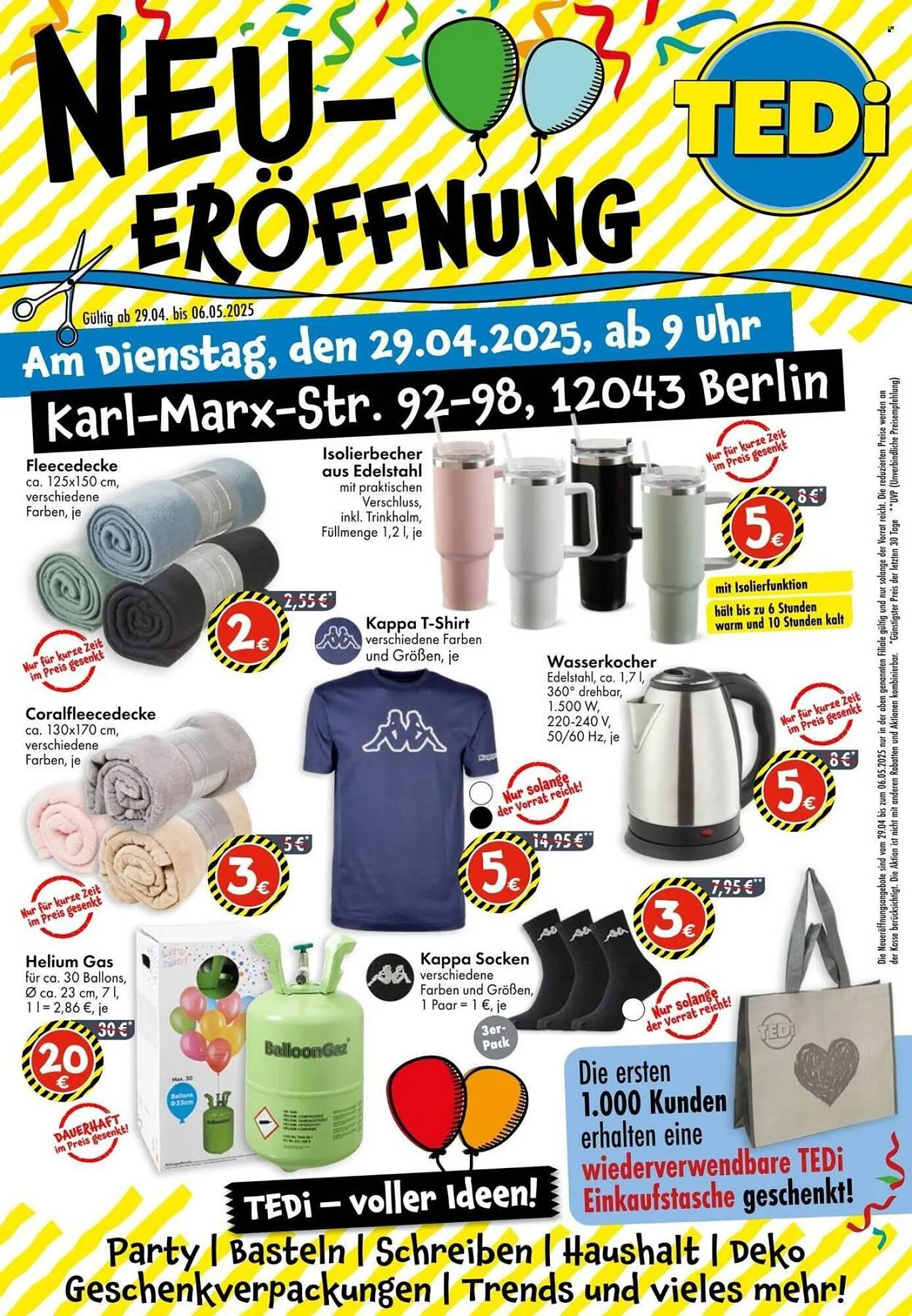 TEDi Prospekt von 29. April bis 6. Mai 2025 - Prospekt seite 1