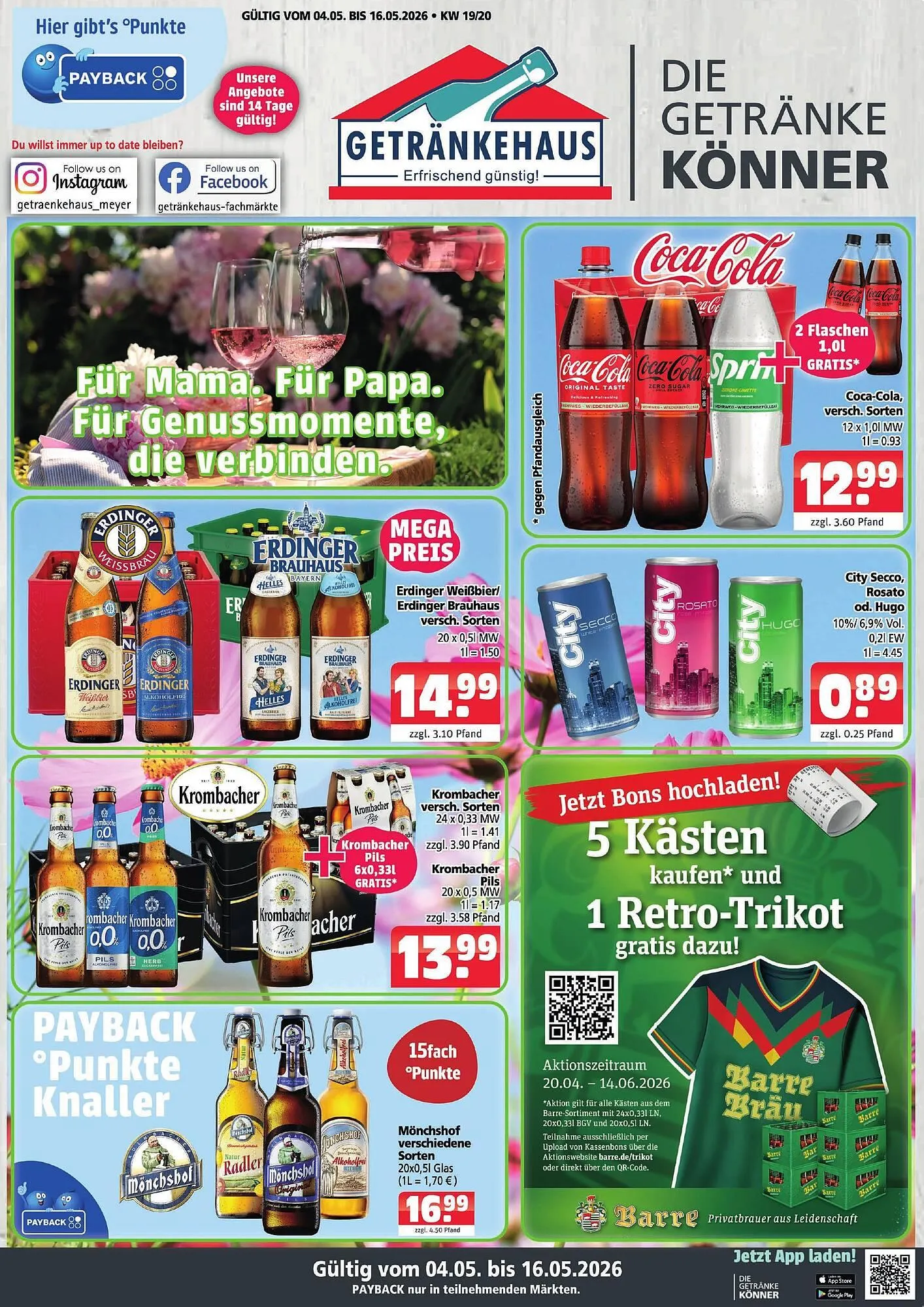 Getränkehaus Prospekt von 4. Mai bis 16. Mai 2026 - Prospekt seite 1