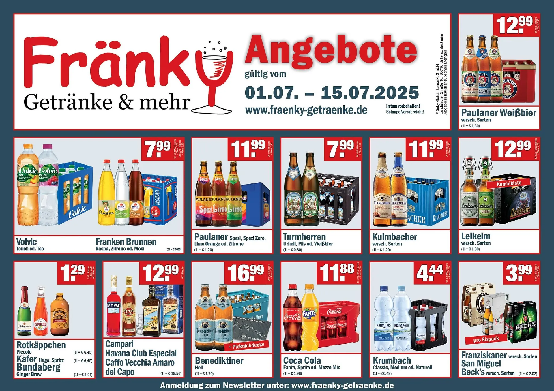 Fränky Getränke Prospekt - 1
