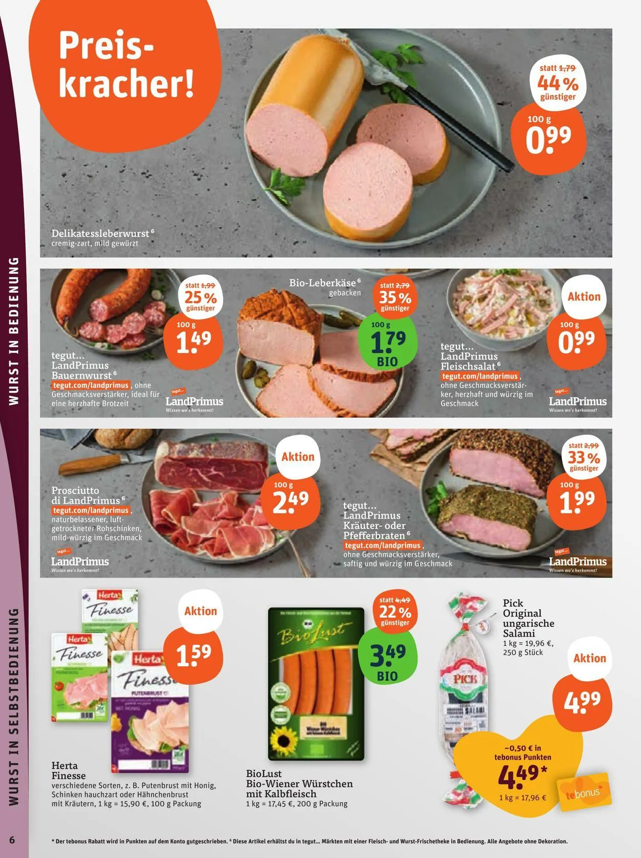 Tegut Aktueller Prospekt von 29. September bis 5. Oktober 2025 - Prospekt seite 8