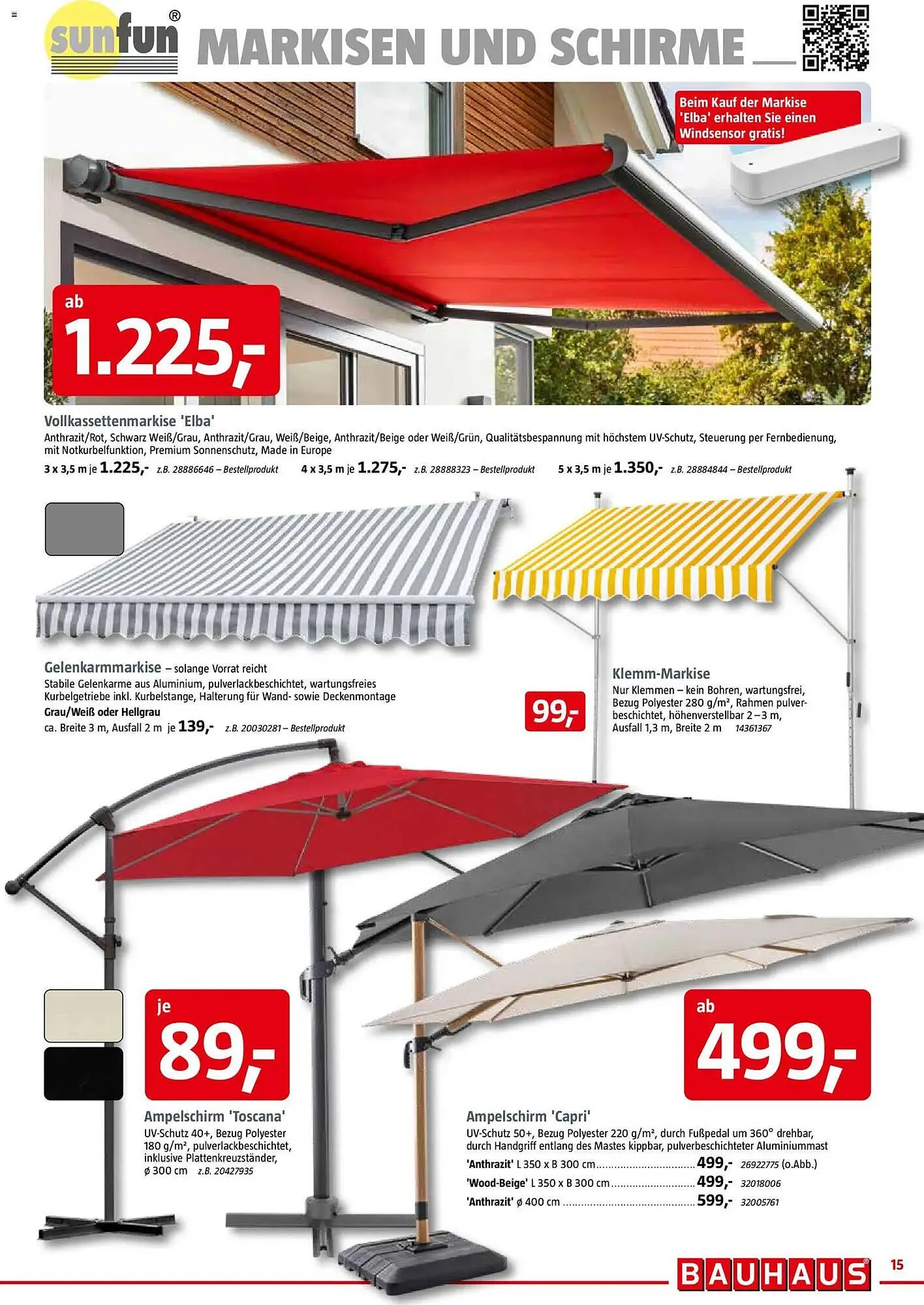Bauhaus Prospekt von 28. März bis 11. April 2026 - Prospekt seite 15